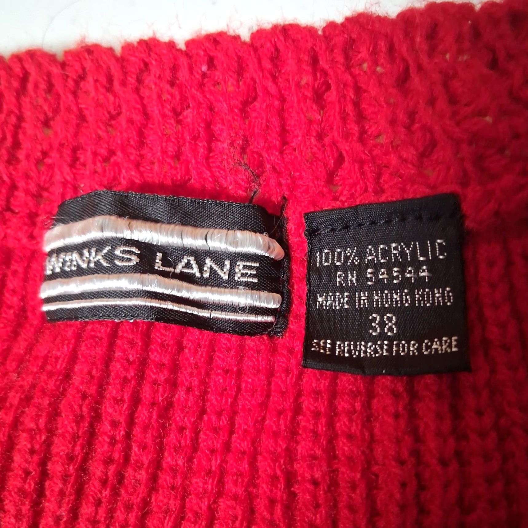 Etro VINTAGE Winks Lane Vest Women Size 38 Red Ribbed Knit Retro 1980s Size XS / US 0-2 / IT 36-38 - 5 Thumbnail