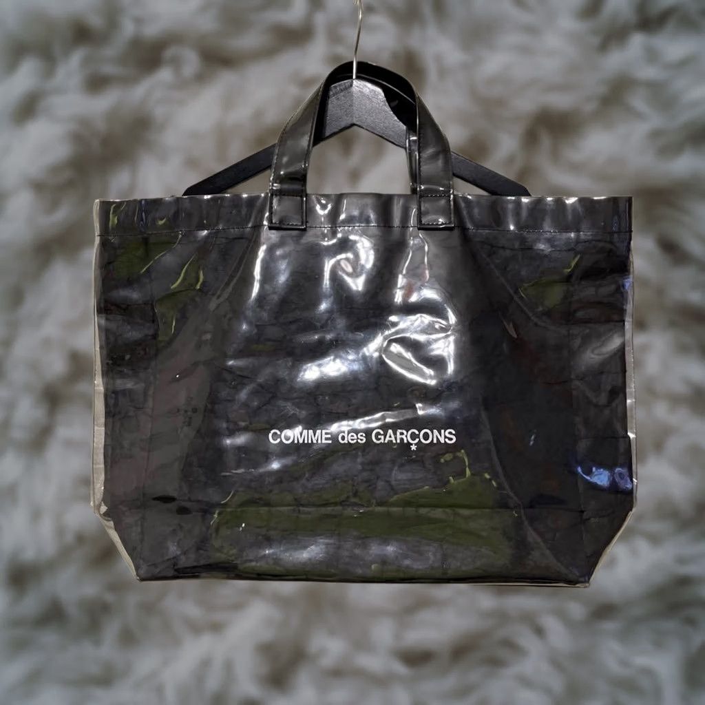Comme Des Garcons Pvc Tote Bag Black | Grailed