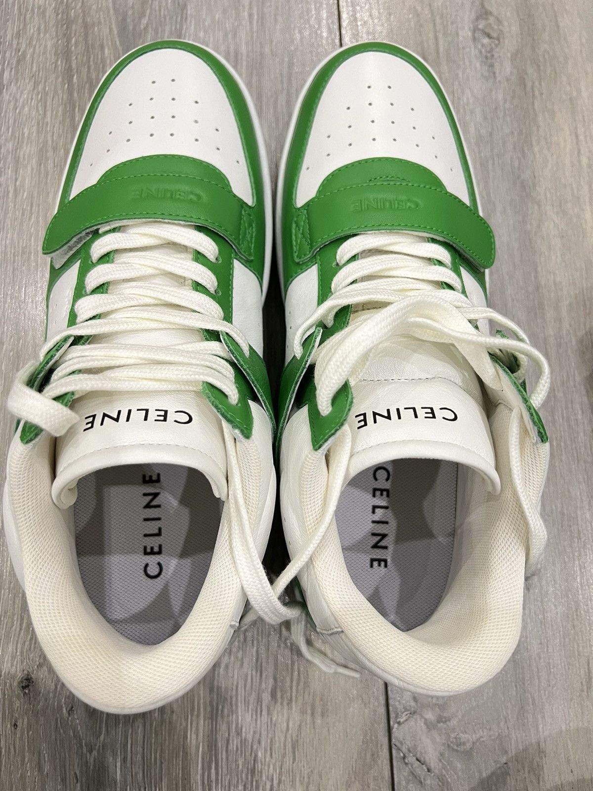 Celine Celine CT-02 MID SNEAKER WHITE/GREEN Size US 9 / EU 42 - 3 Thumbnail