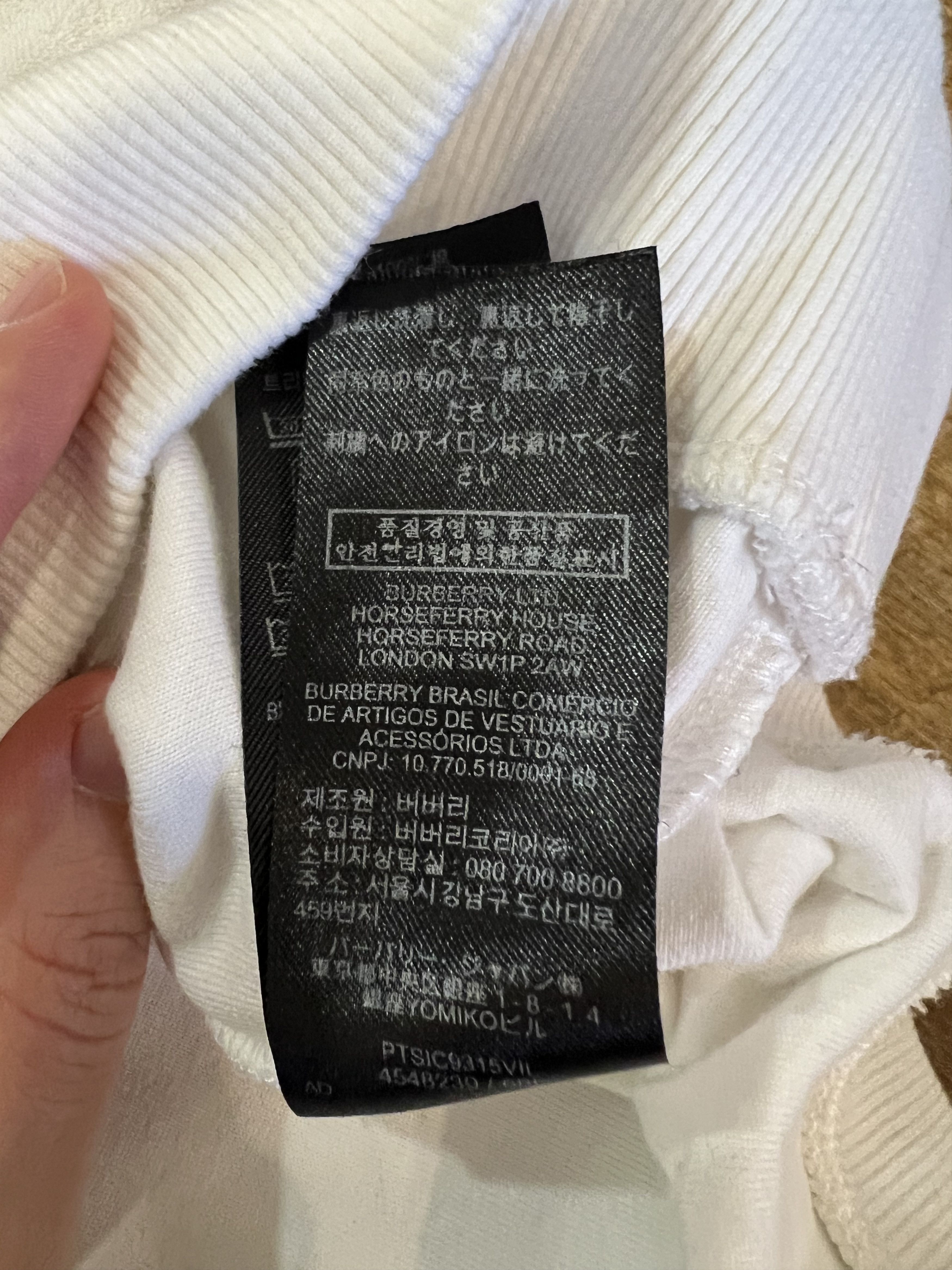 Burberry Embroidered Logo Sweatshirt Size S / US 4 / IT 40 - 3 Thumbnail