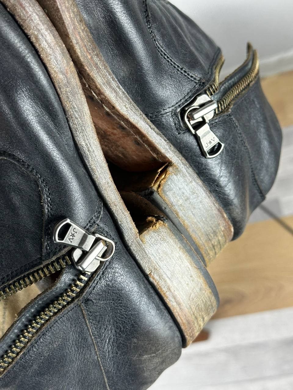 John Varvatos John Varvatos Avant Garde Leather Boots Size US 12 / EU 45 - 14 Thumbnail