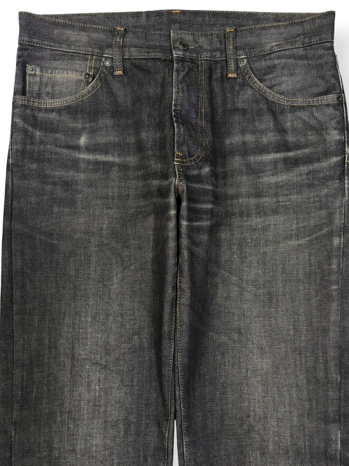 Uniqlo Vintage Uniqlo UJ Black Honeycomb Faded Jeans Size US 32 / EU 48 - 3 Thumbnail
