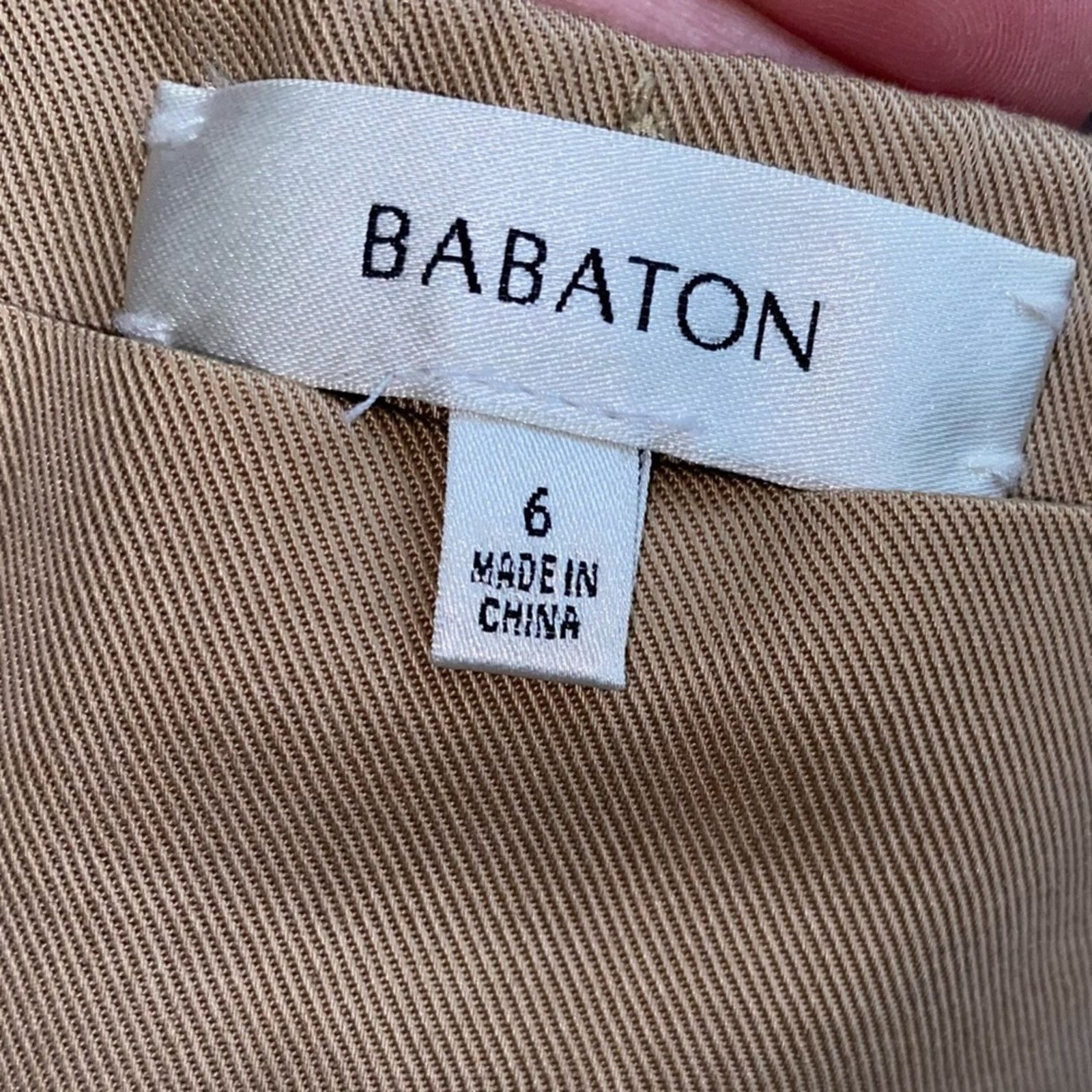 Aritzia BABATON Aritizia $148 Conan Lyocell Tan Trouser Pants 6 EUC Size 28" / US 6 / IT 42 - 7 Thumbnail