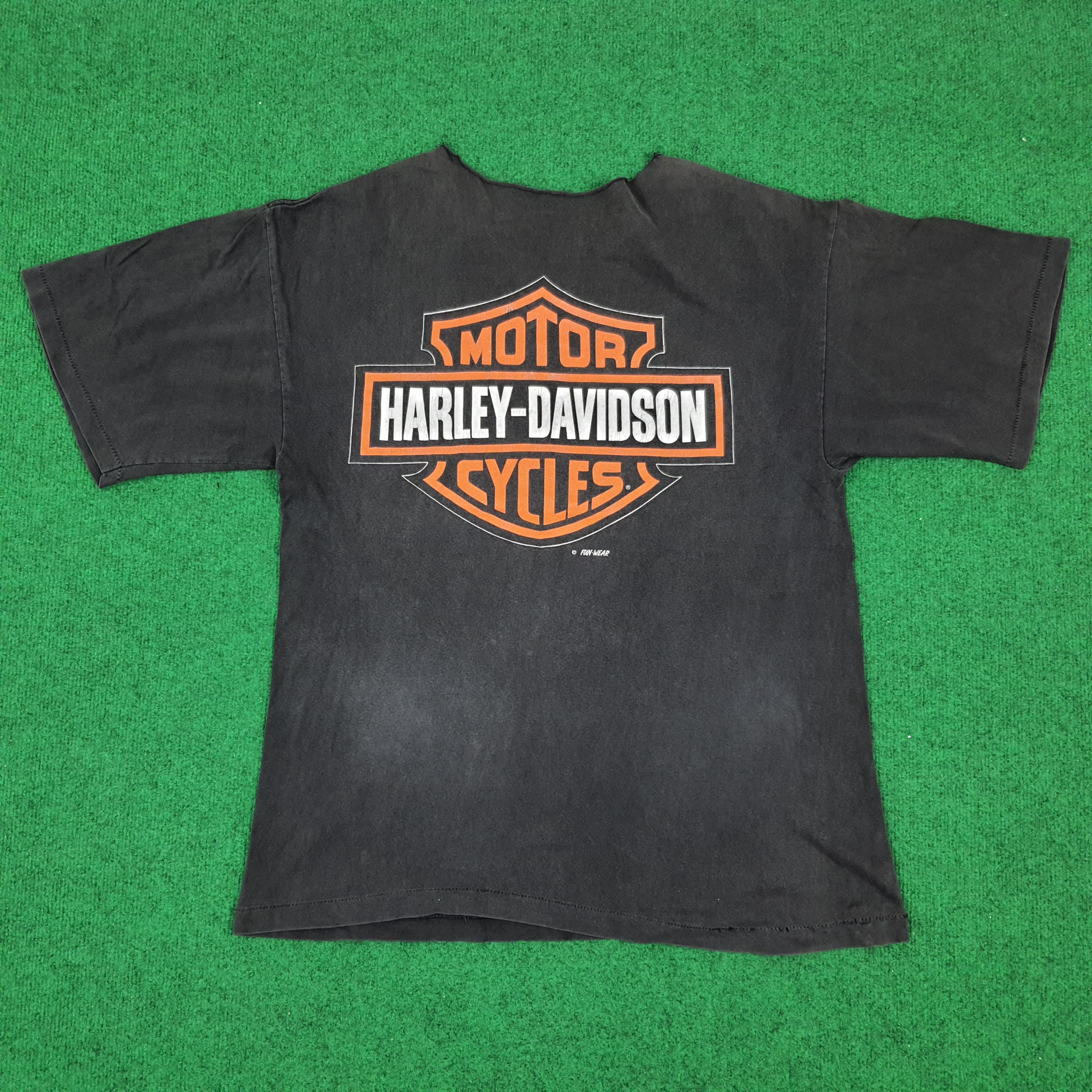 Harley Davidson × Vintage × Warner Bros Vintage Harley Davidson x Warner Bros. 90s Tshirt Size US L / EU 52-54 / 3 - 4 Thumbnail