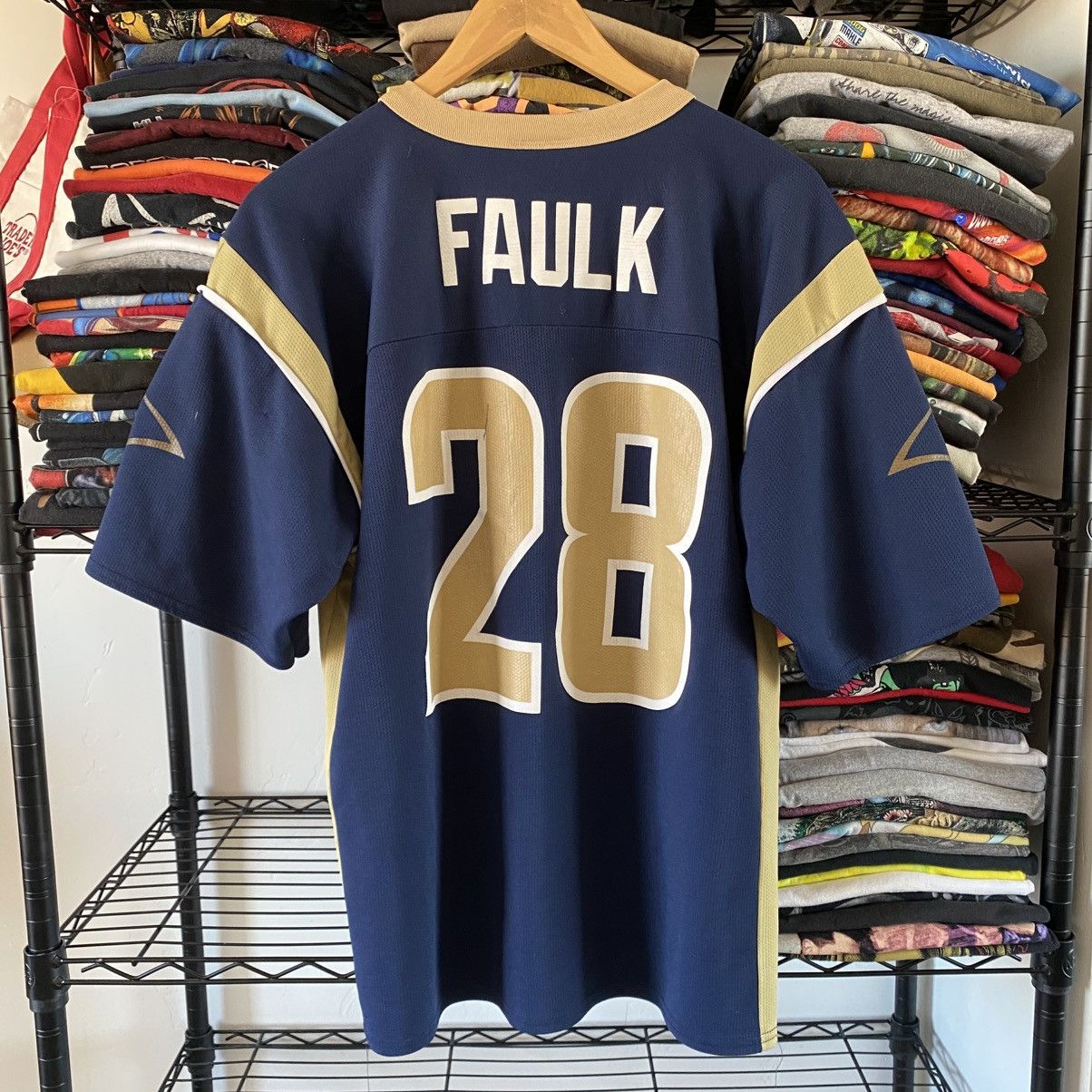 Logo Athletic St. Louis Rams Football Jersey Logo Athletic Marshall Faulk Size US XL / EU 56 / 4 - 4 Thumbnail