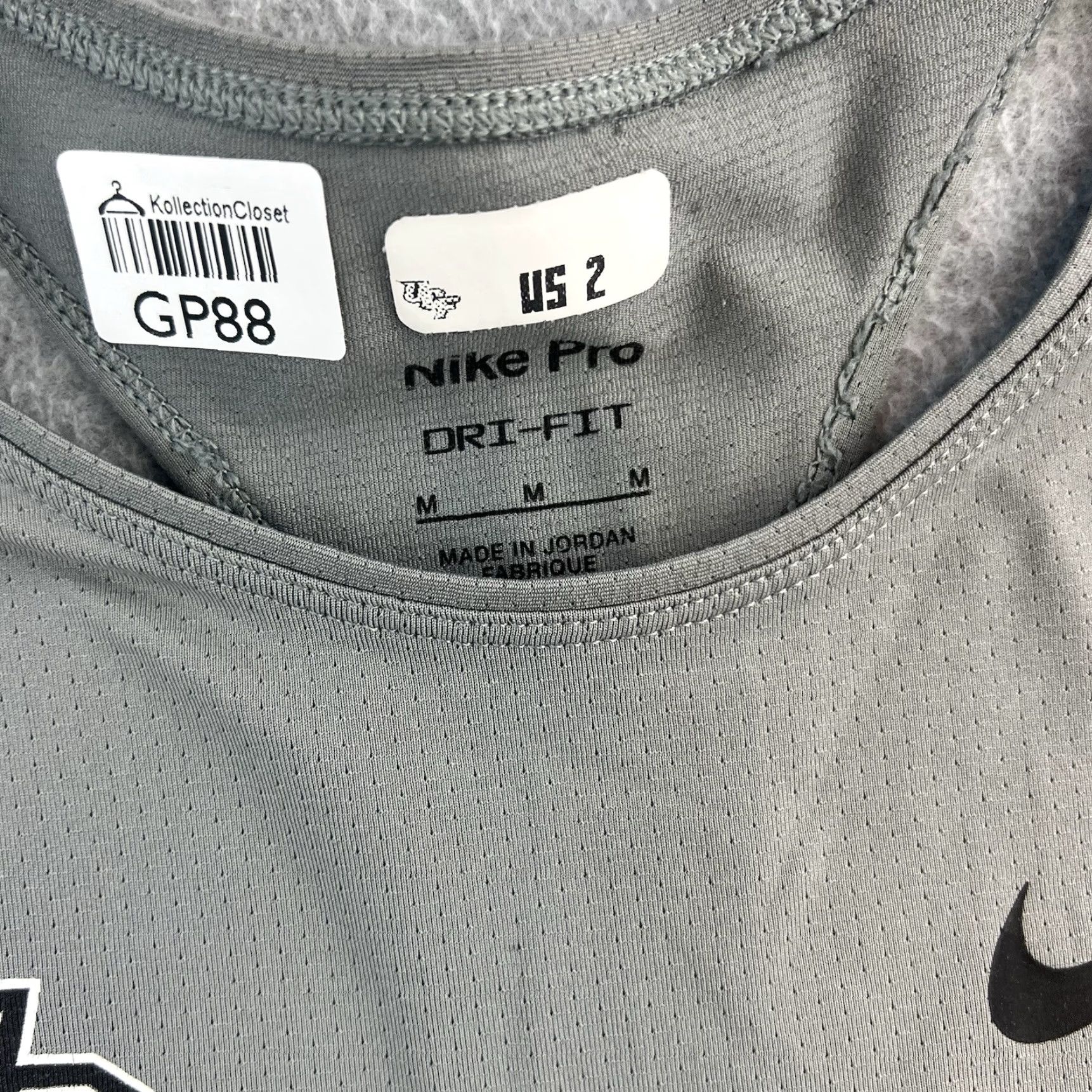 Nike UCF Nike Dri Fit Racerback Tank Top Women M Gray Athletic Soccer Sleeveless Shirt Size M / US 6-8 / IT 42-44 - 4 Thumbnail