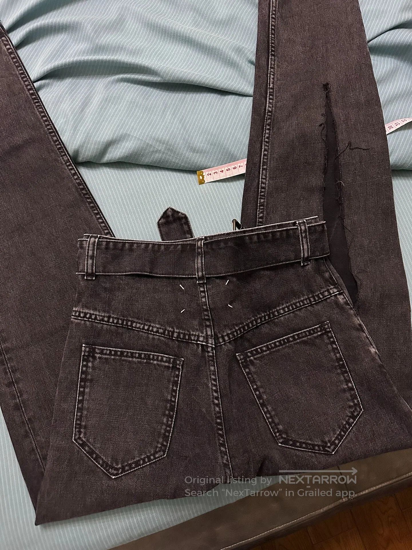 Maison Margiela Maison Margiela Distressed Jeans with Belt. Size 28" / US 6 / IT 42 - 4 Thumbnail