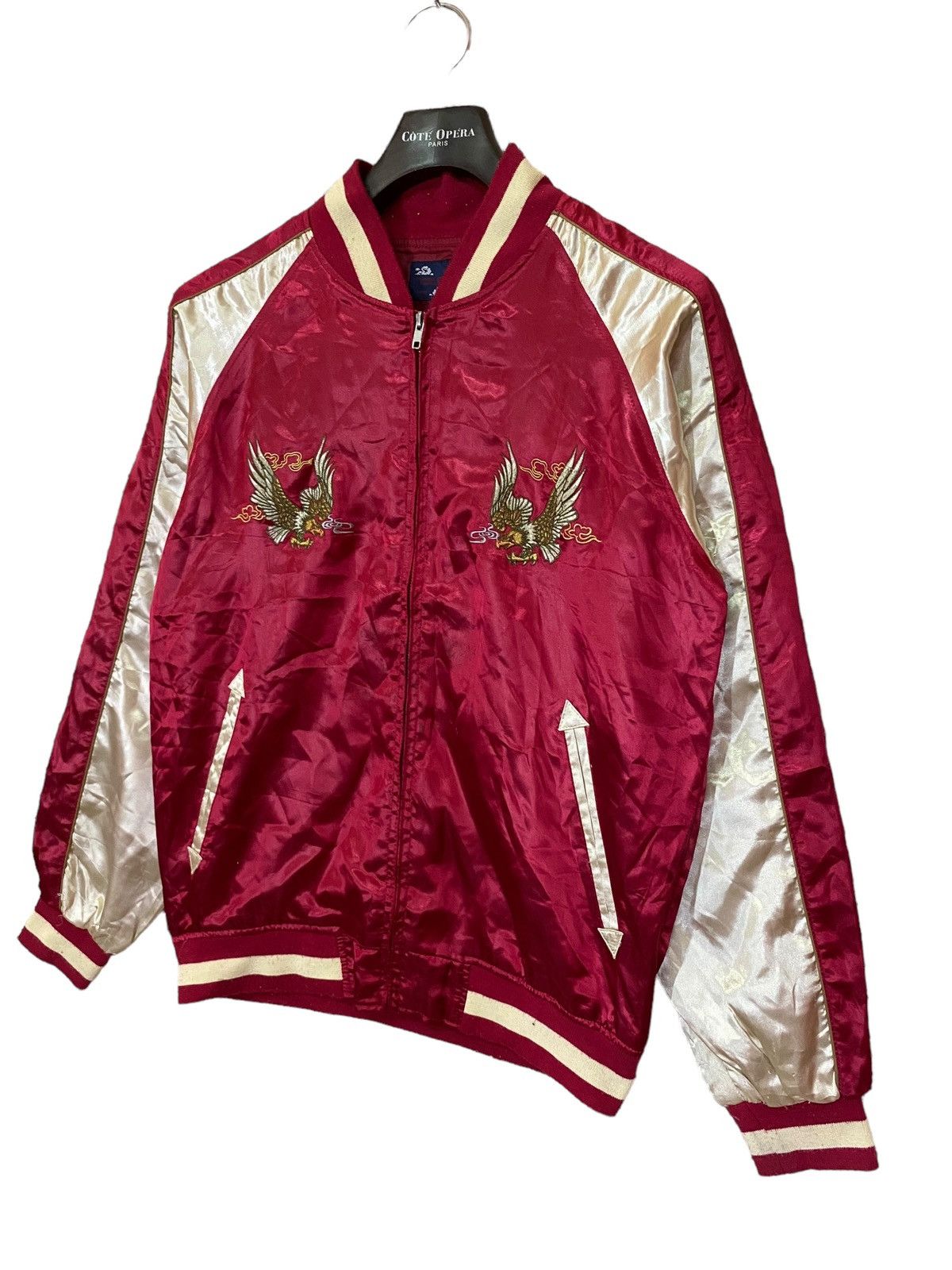 Japanese Brand × Traditional Weatherwear Sukajan bird emboidery jacket satin nice design Size US M / EU 48-50 / 2 - 2 Thumbnail