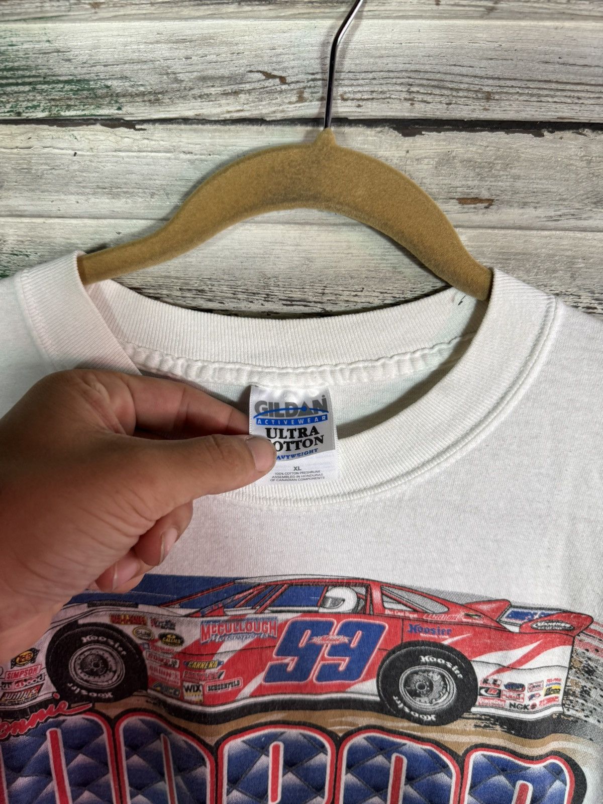 NASCAR × Vintage Vintage NASCAR Long Sleeve Shirt Size US XL / EU 56 / 4 - 4 Thumbnail