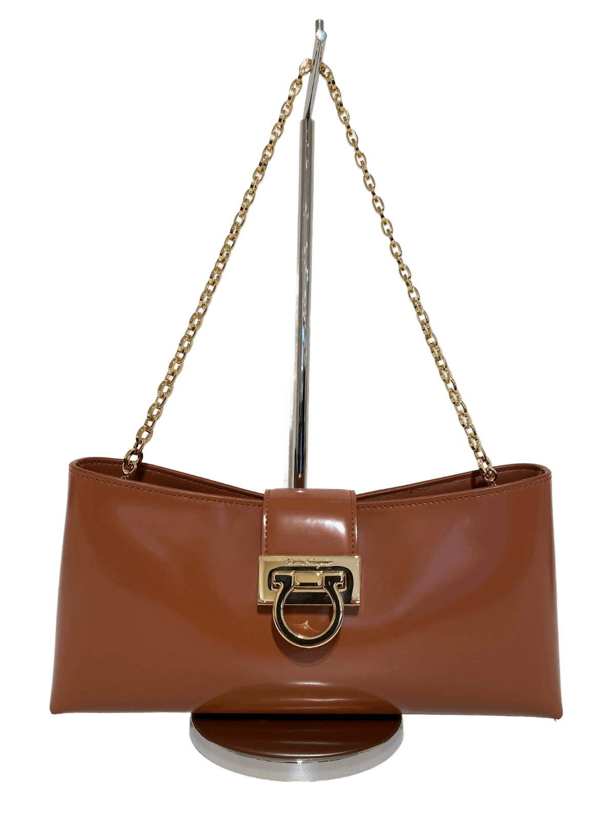 Salvatore Ferragamo o1s1rm1124 Size: OS / Leather Shoulder Bag in Brown Size ONE SIZE - 1 Preview