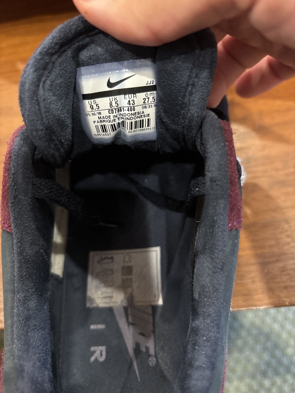 Nike Nike air max 1 dark obsidian size 9.5 Size US 9.5 / EU 42-43 - 7 Thumbnail