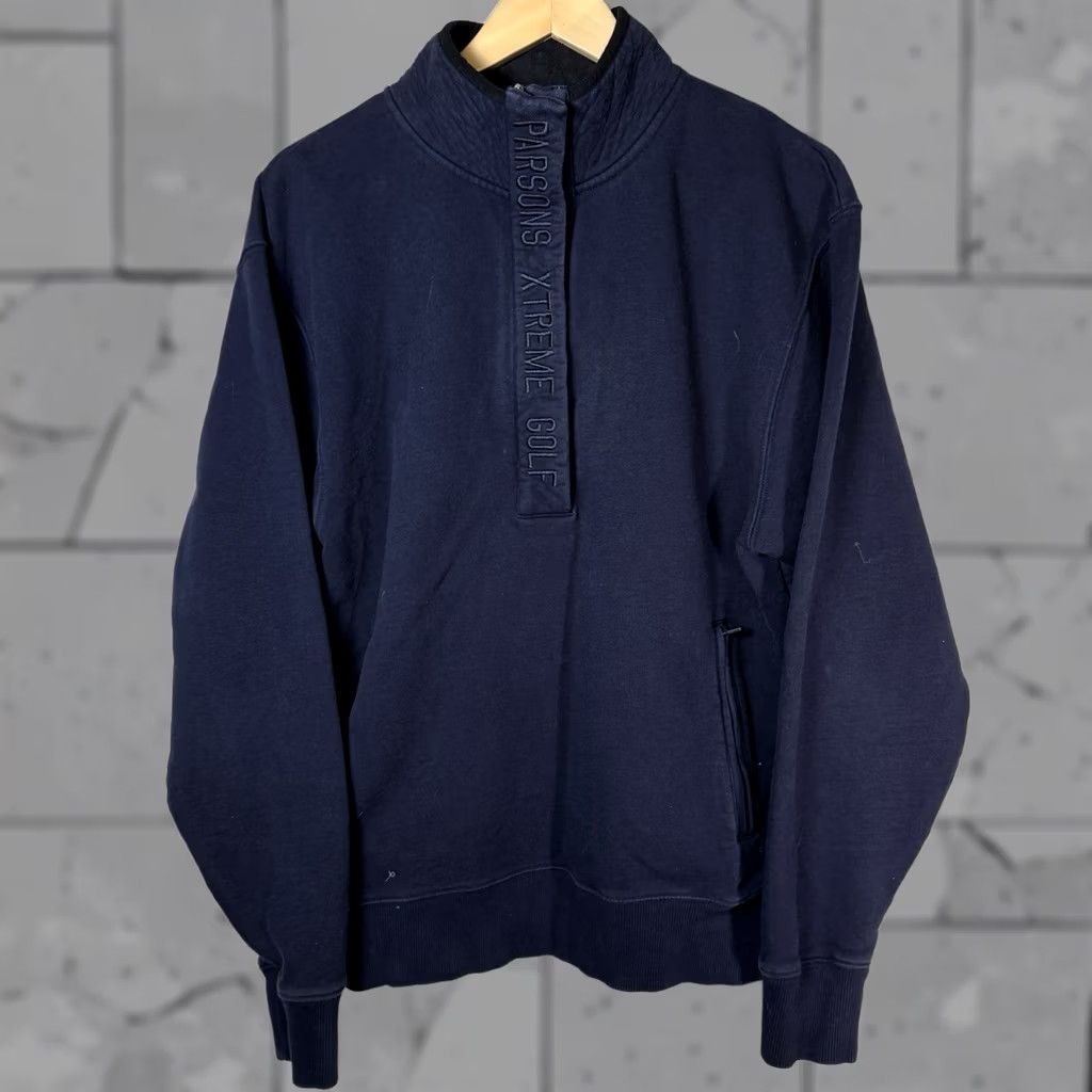Vintage PXG Dark Blue Half Zip Up Pullover Mens Size M Size US M / EU 48-50 / 2 - 1 Thumbnail