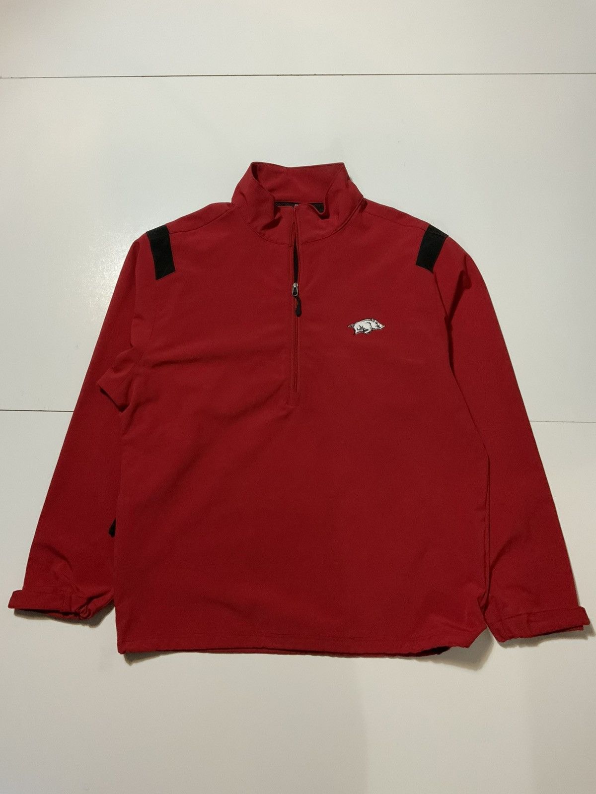 Weatherproof WP Golf Tech Arkansas Razorbacks 1/4 Zip Pullover Jacket Size US L / EU 52-54 / 3 - 1 Thumbnail