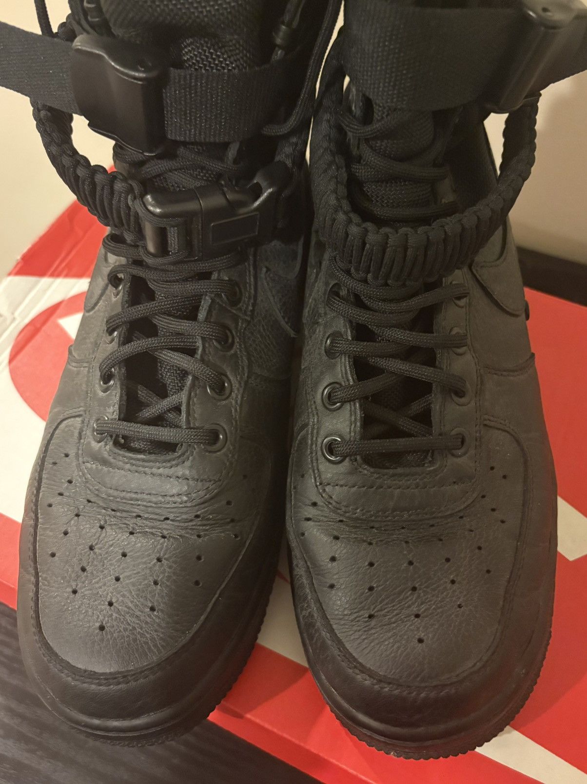 Nike NIKE SF AIR FORCE 1 ‘TRIPLE BLACK’ HIGH Size US 10 / EU 43 - 7 Thumbnail