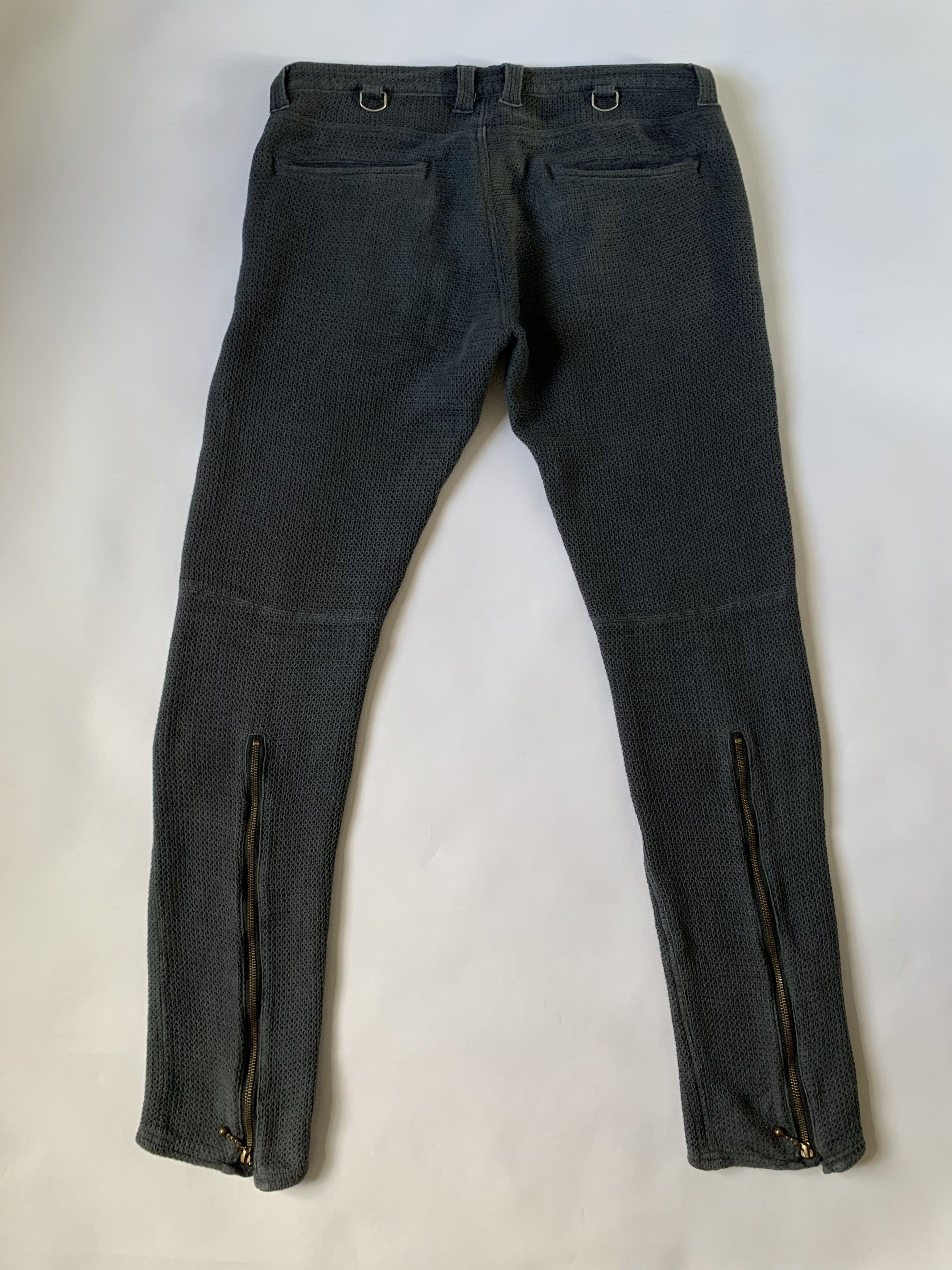 Blackmeans Knit Bondage Biker Denim Size US 35 - 2 Thumbnail