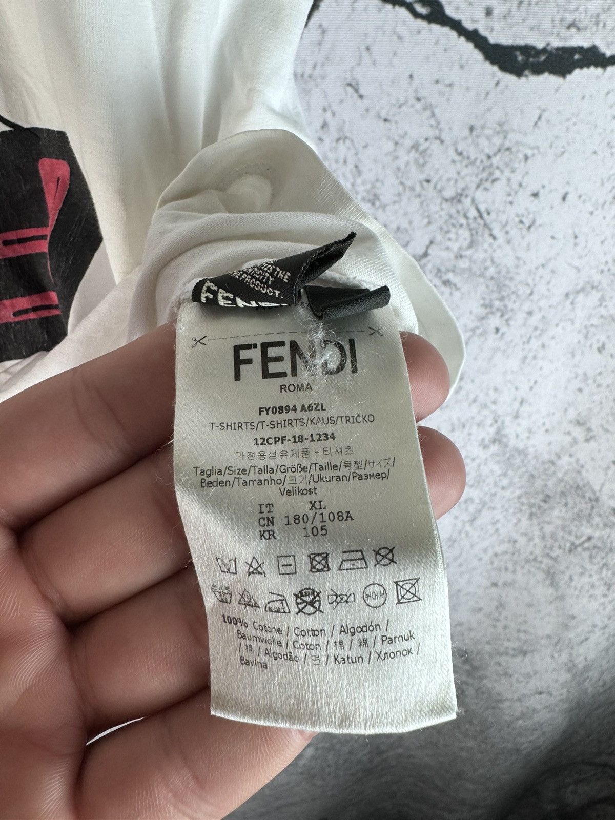 Fendi Vintage Fendi Monogram Tshirt Size XL / US 12-14 / IT 48-50 - 5 Thumbnail
