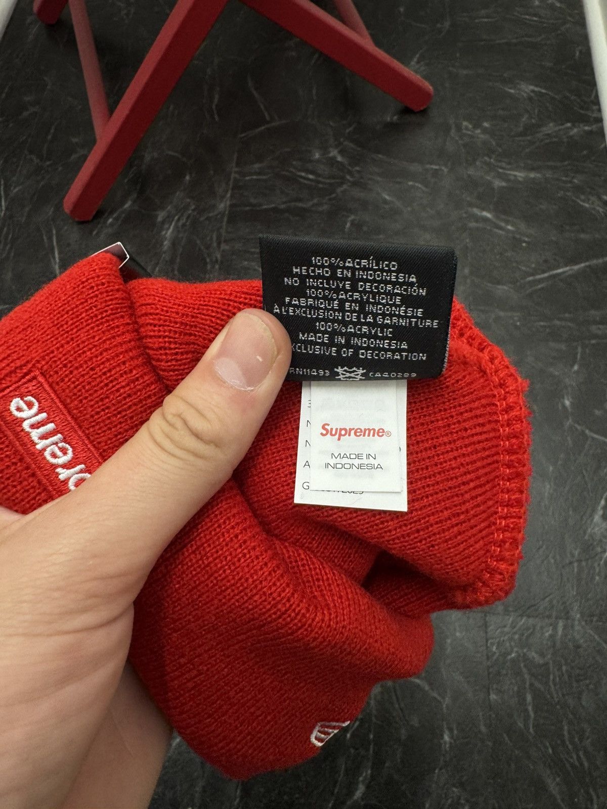 Supreme Supreme Red Beanie Size ONE SIZE - 6 Thumbnail