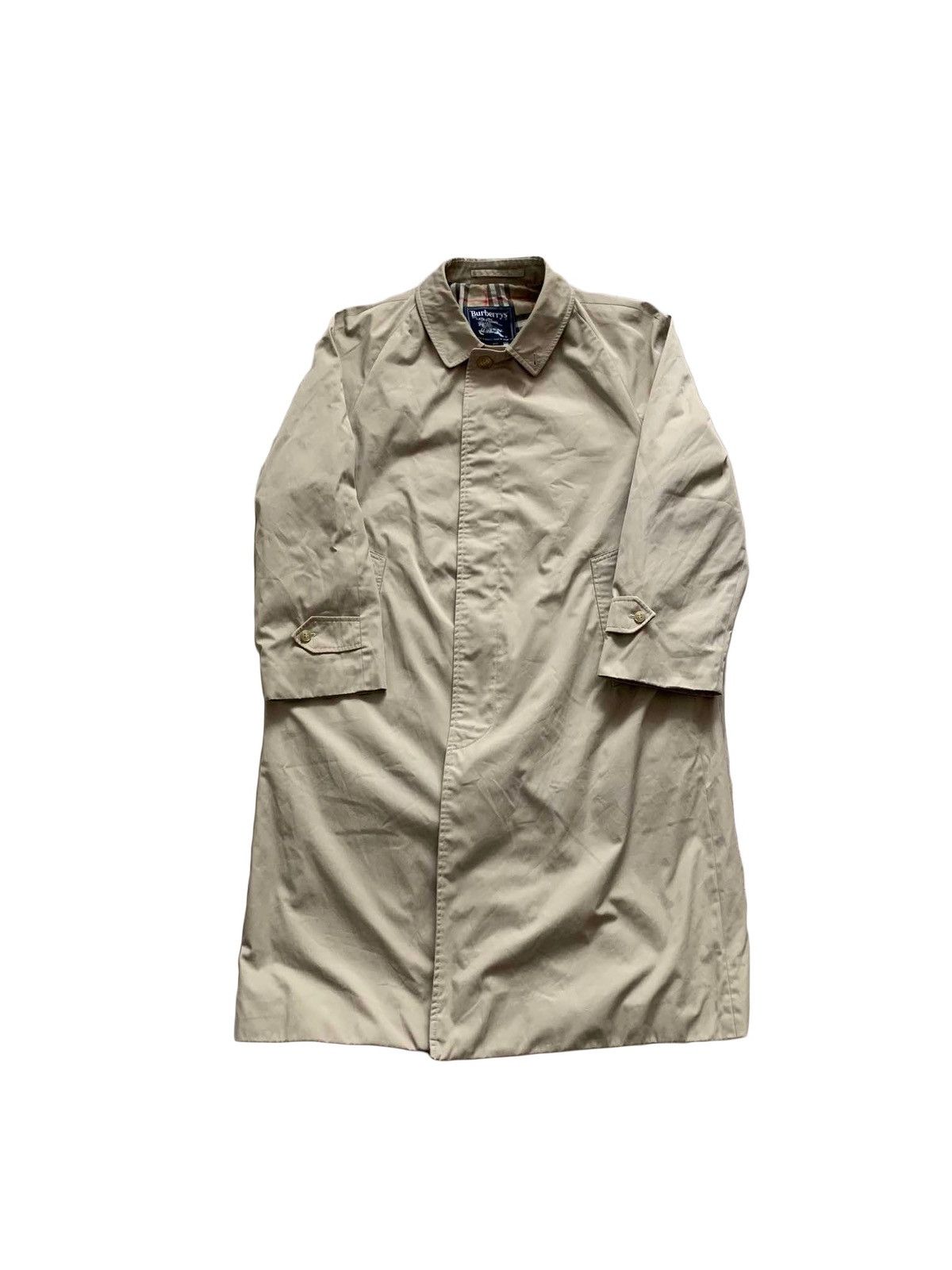 Burberry's Vintage Brown Beige Nova Check Trench Coat