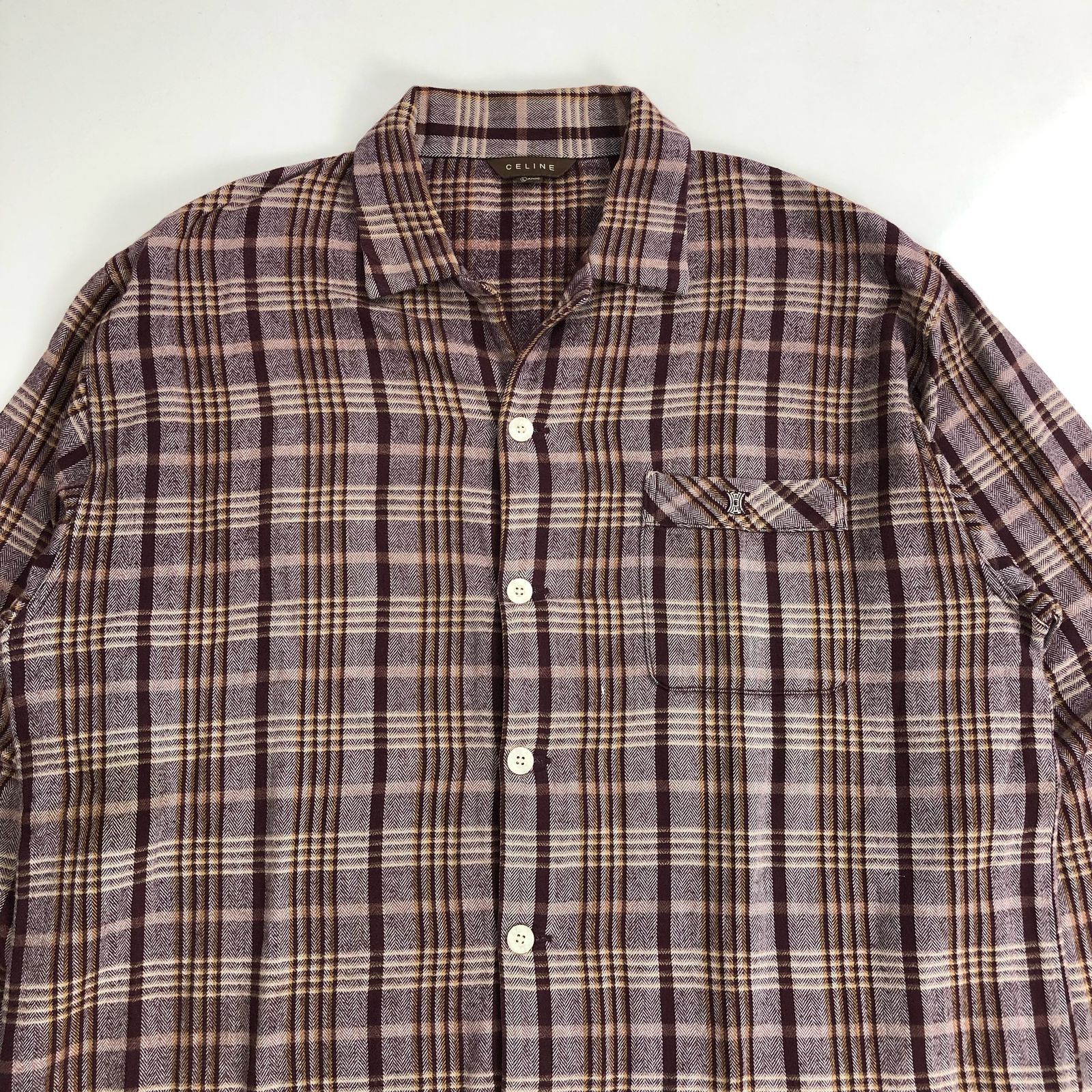 Celine Vintage Celine Plaid Flannel Size US L / EU 52-54 / 3 - 2 Thumbnail