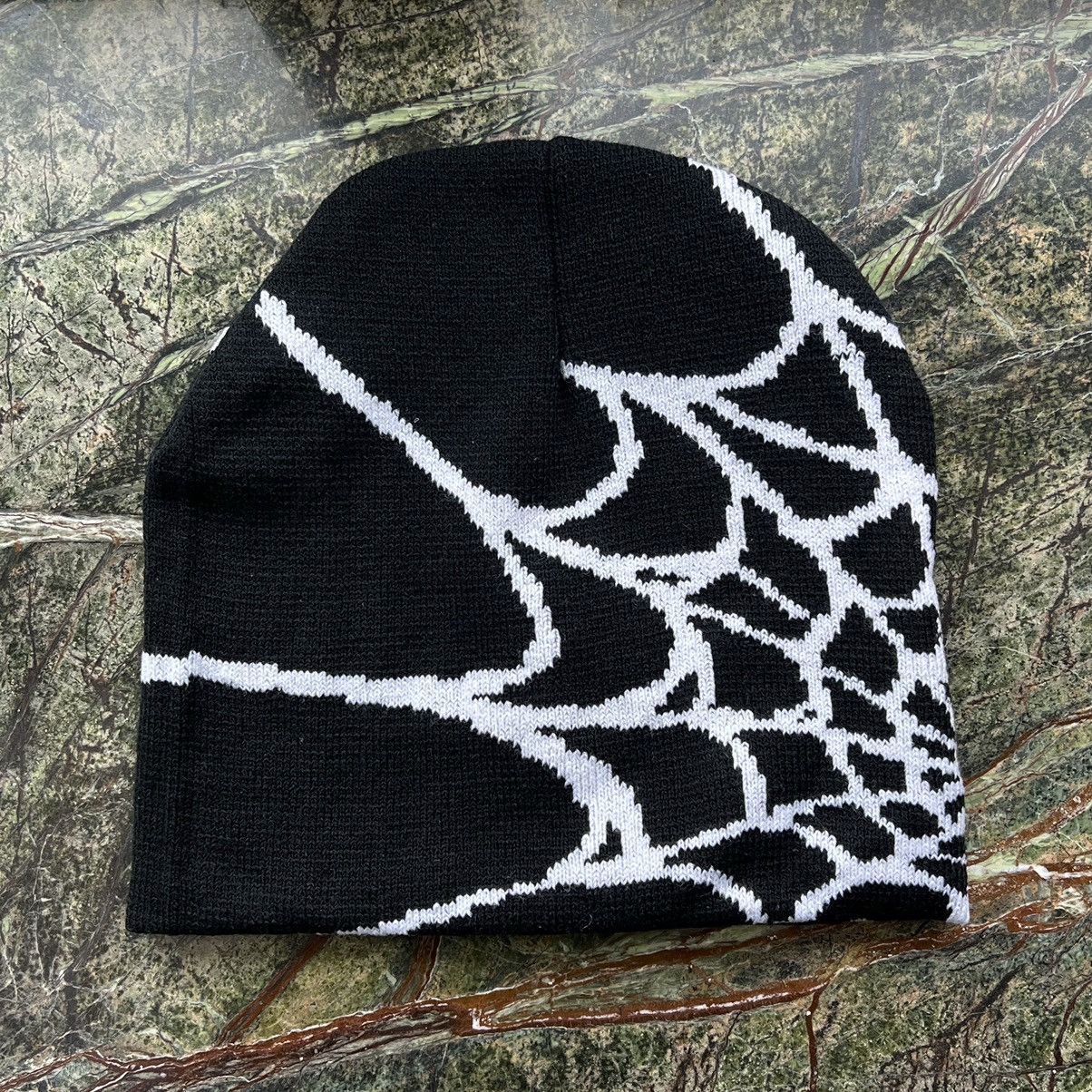 Japanese Brand × Vintage 🕷️🕸️Spider Web Beanie Hat y2k Size ONE SIZE - 1 Thumbnail