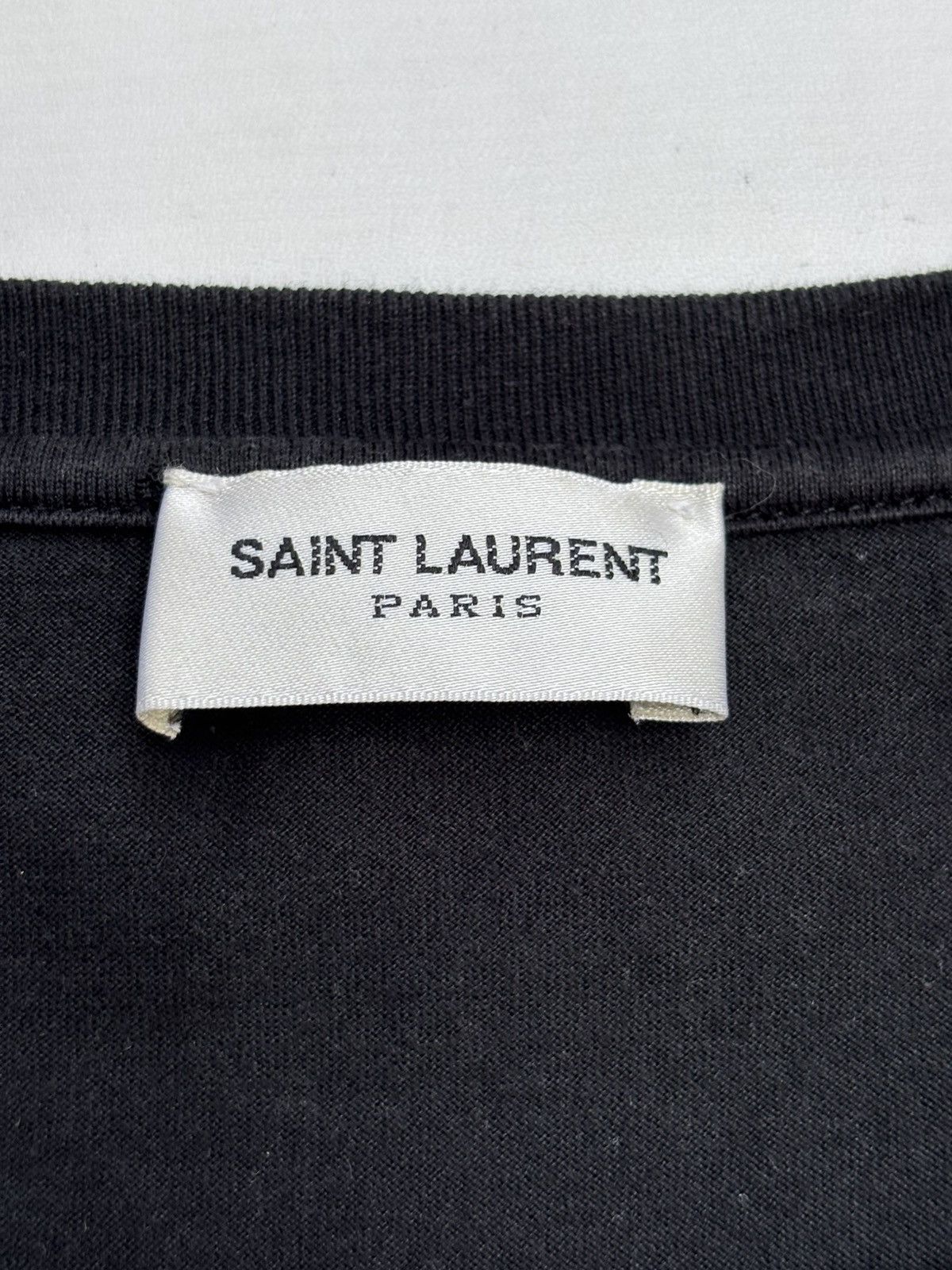 Hedi Slimane × Saint Laurent Paris SLP Classic Box Logo T-Shirt Size US M / EU 48-50 / 2 - 5 Thumbnail