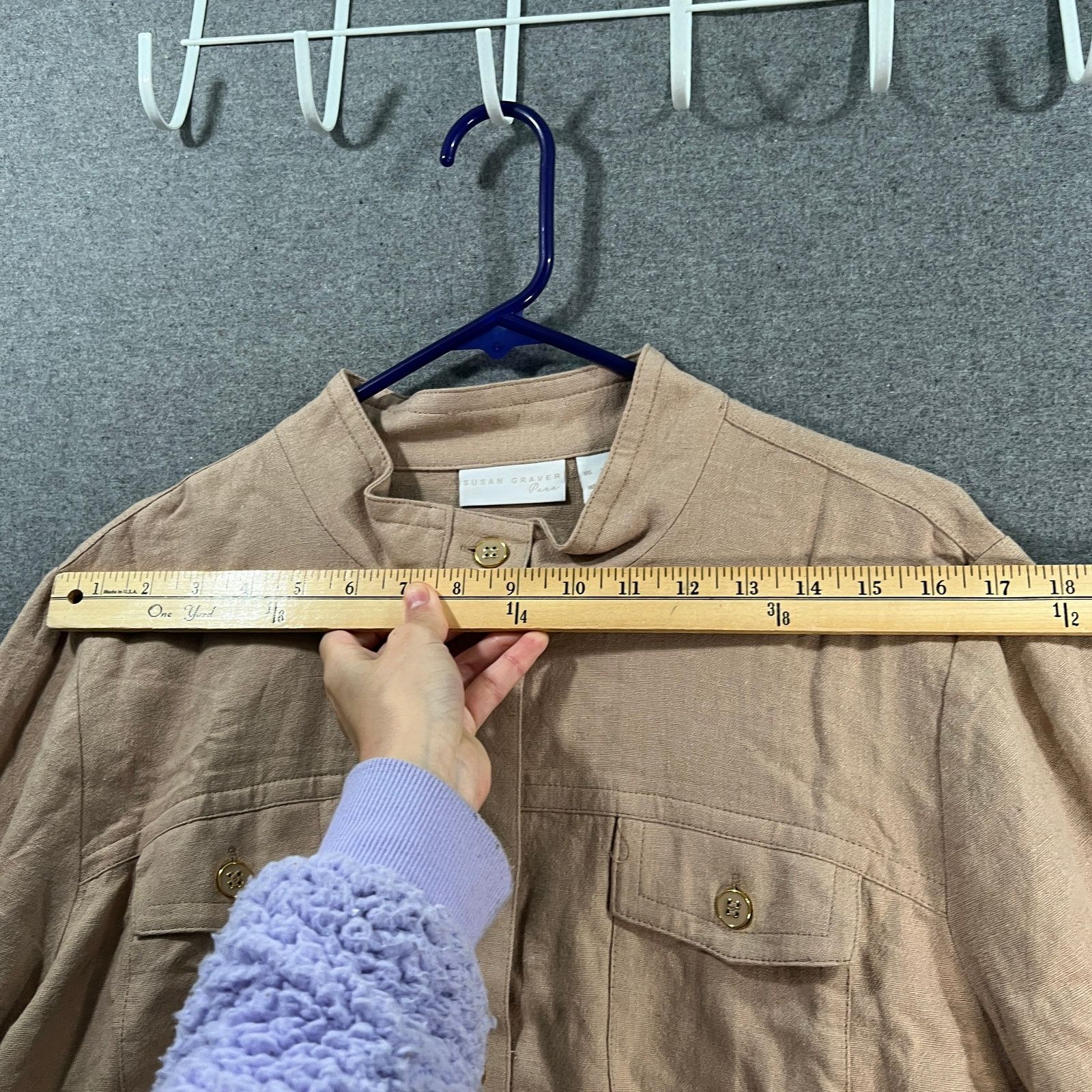 Other GRAVER Susan Graver Pure Linen Blend Jacket Warm Size XL / US 12-14 / IT 48-50 - 7 Thumbnail