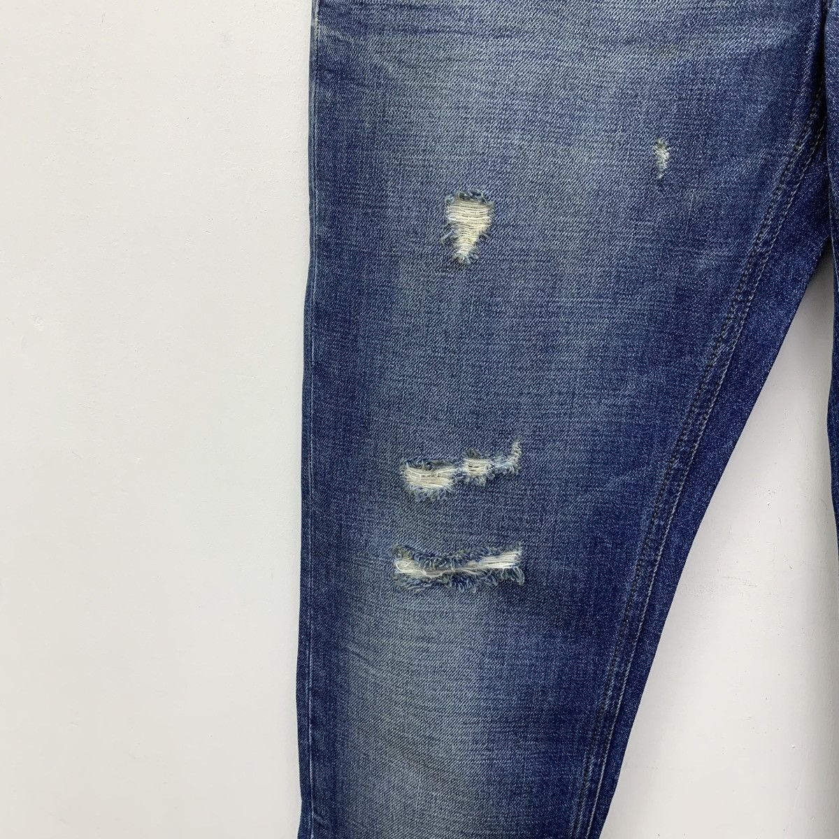 Dolce & Gabbana Dolce Gabbana Washed Distressed Cotton Denim Pants K26WX Size US 30 / EU 46 - 4 Thumbnail