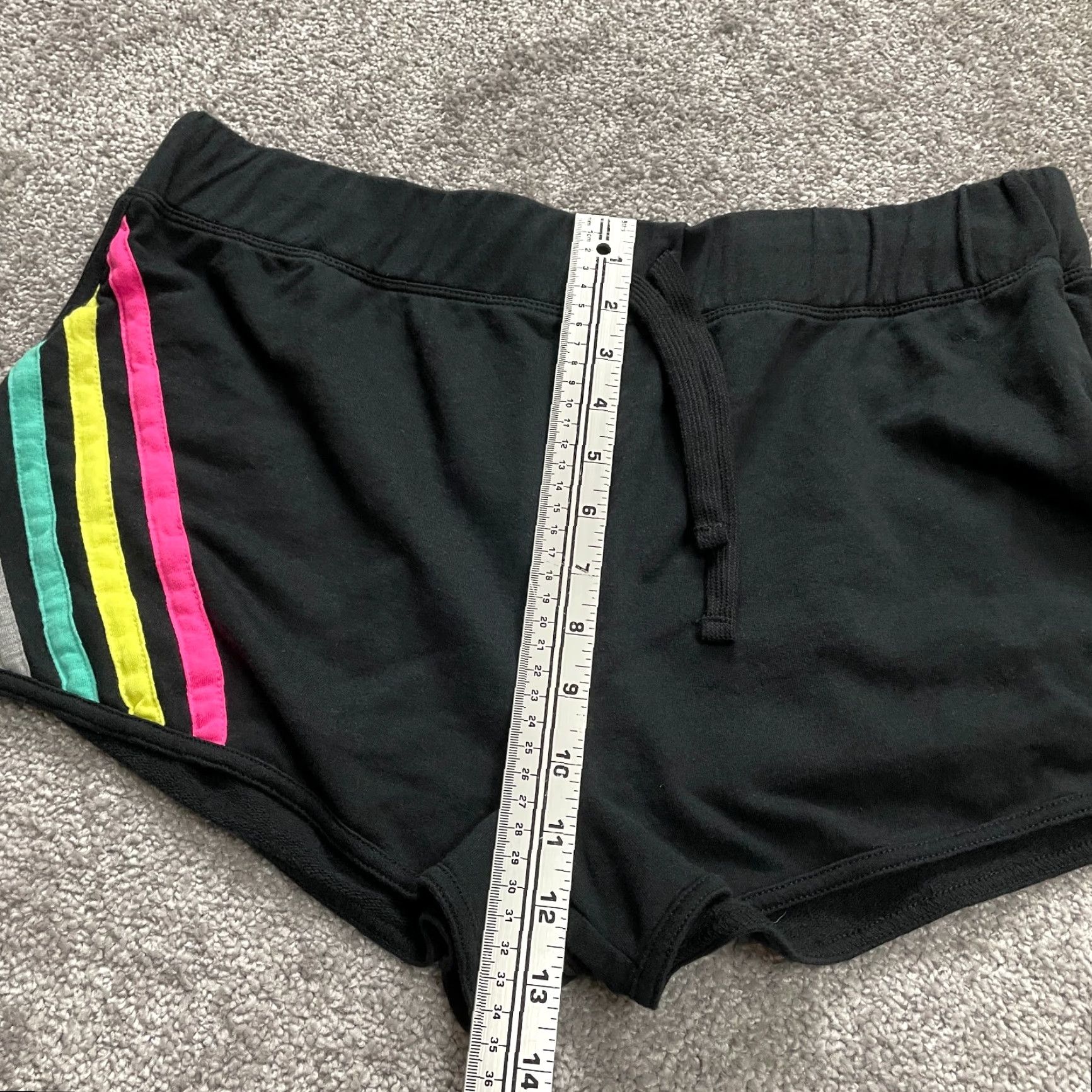 Vintage Bobbie Brooks Shorts Womens XL W34 Black Elastic Waist High Rise Active Athletic Shirt Hat? Size 32" / US 10 / IT 46 - 6 Thumbnail