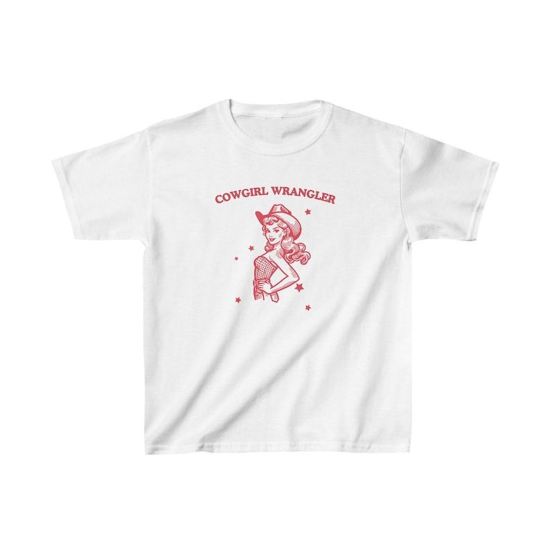 Designer Lesbian BabyTee Aesthetic, Gay Cowgirl BabyTee Size M / US 6-8 / IT 42-44 - 2 Thumbnail