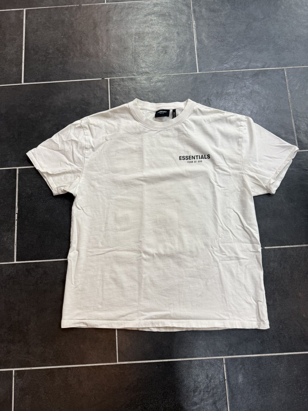 Essentials Fear of God White Cherry Blossoms Photo Tee FW19