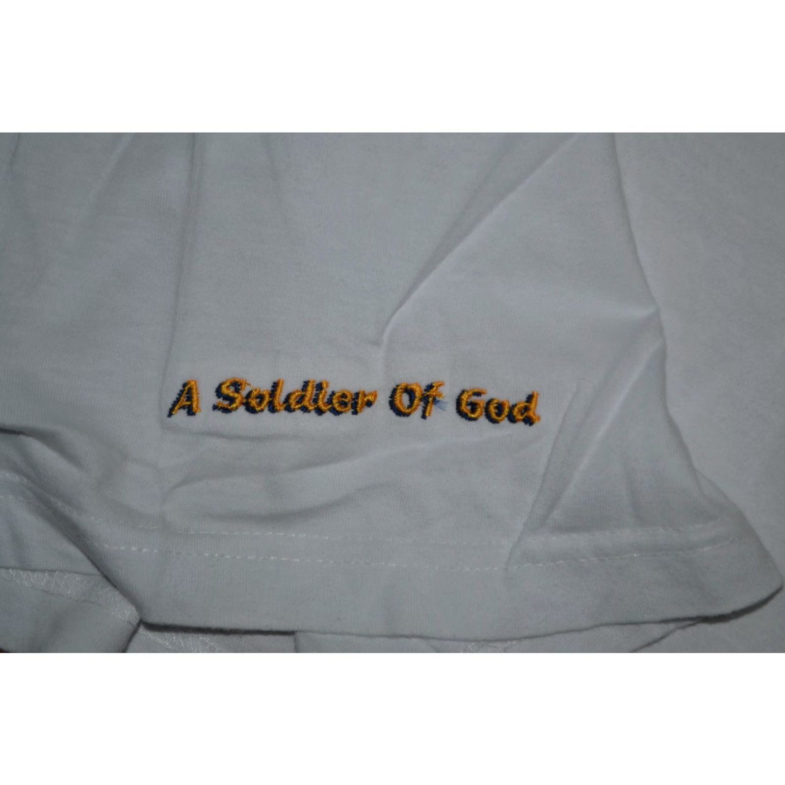 Vintage ASOG A Soldier Of God T Shirt XL Nice Sewn Christian Hip Hop Urban Street Wear Size US XL / EU 56 / 4 - 3 Thumbnail