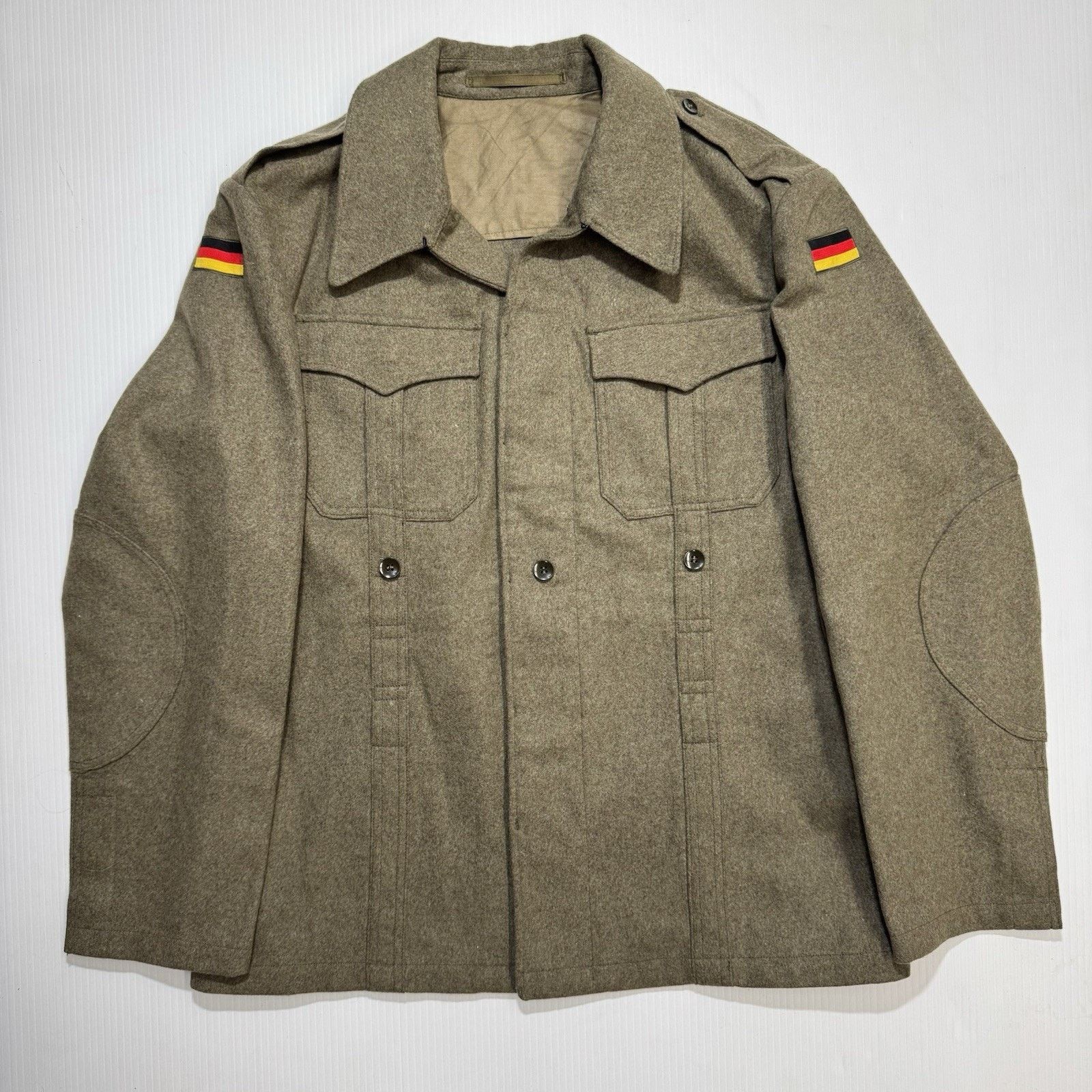 Other Vintage Authentic Wool Military Jacket MILITARY GEAR German Size US L / EU 52-54 / 3 - 2 Thumbnail