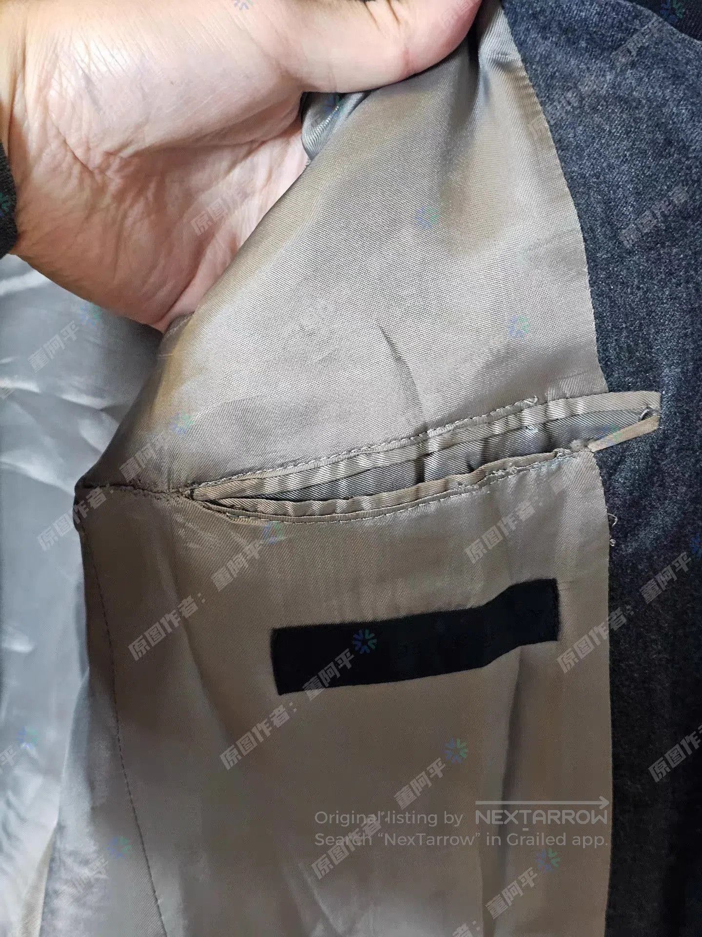 Alexander McQueen Gray Patchwork Jacket & Pants Set. Size US M / EU 48-50 / 2 - 4 Thumbnail
