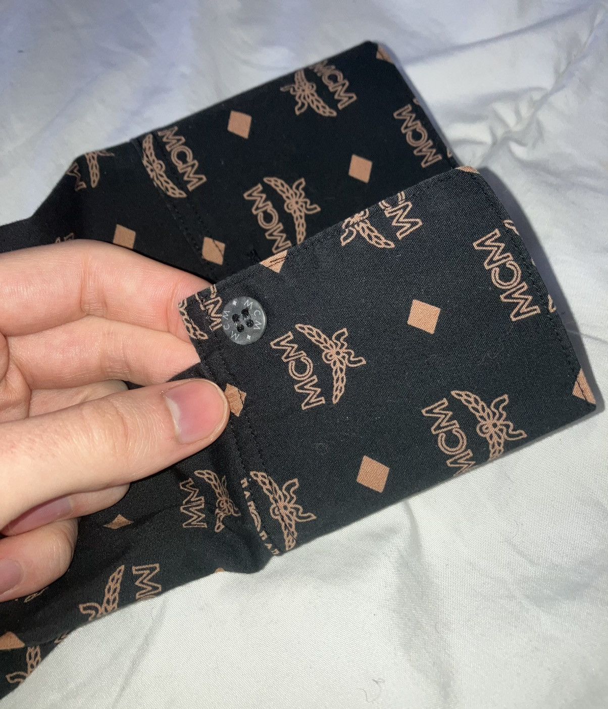 MCM MCM Brown Shirt Monogram Size US L / EU 52-54 / 3 - 3 Thumbnail