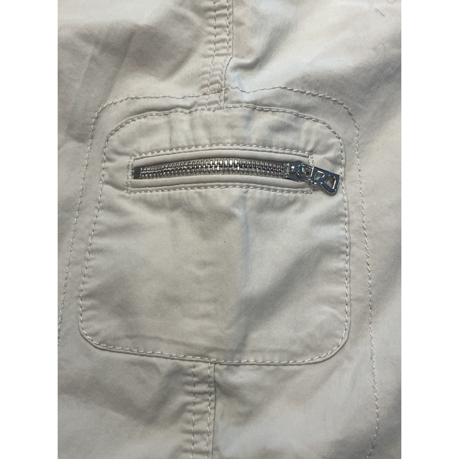 Bogner Bogner Women’s Size 16 Ivory Tan Khaki High-Rise Straight Leg Casual Slack Size 38" / US 16 / IT 52 - 7 Thumbnail