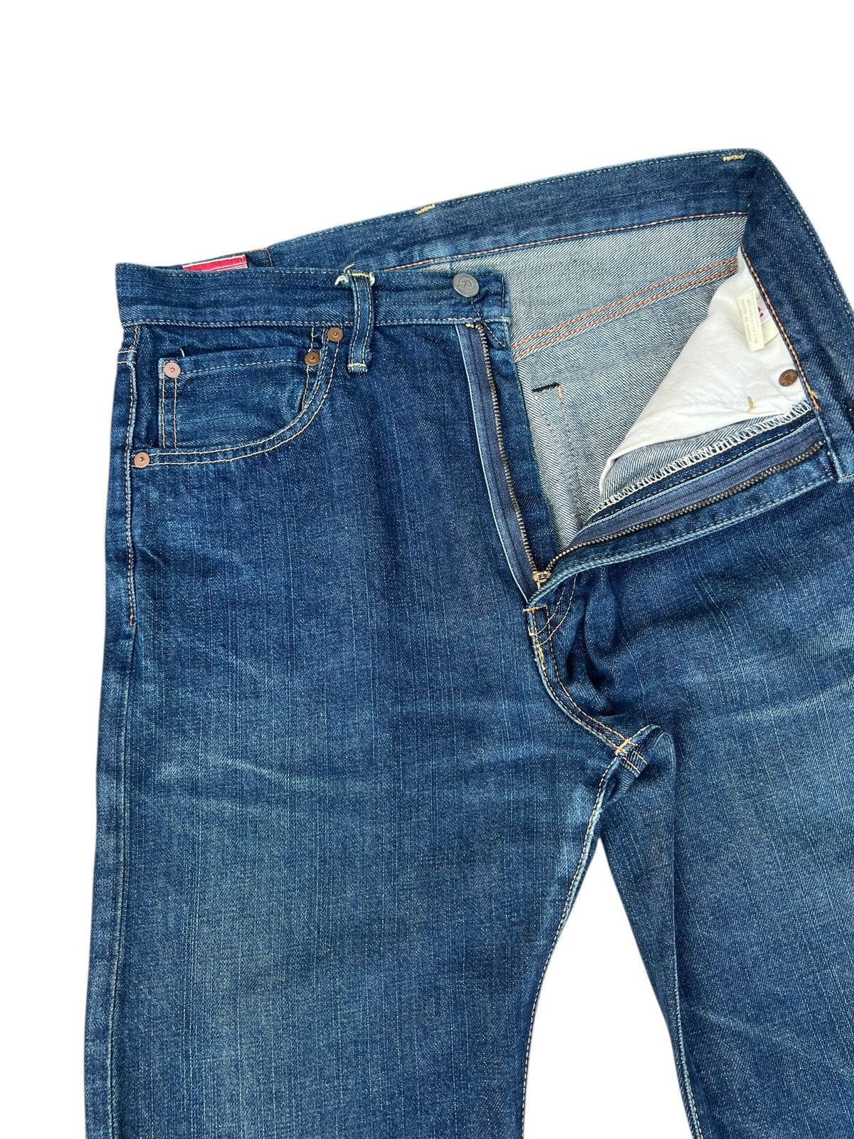 45rpm Vintage 45rpm Japan Fade Blue Denim Jeans Size US 31 - 8 Thumbnail