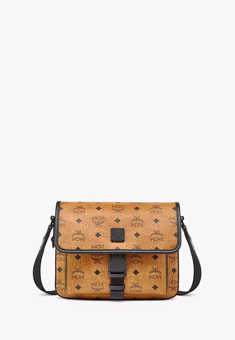 MCM o1mt1gz0125 Size: OS / Messenger Bag in Brown/Black Size ONE SIZE - 1 Thumbnail