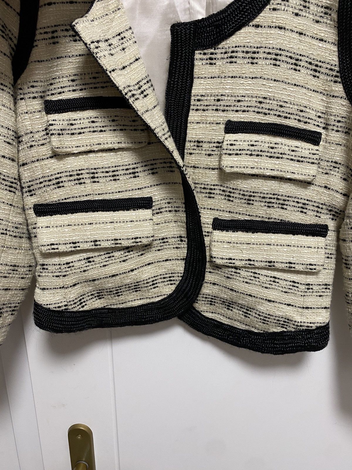 By Malene Birger × Designer Blazer By Malene Birger size 36 knitted abstract avantgarde Size XS / US 0-2 / IT 36-38 - 4 Thumbnail