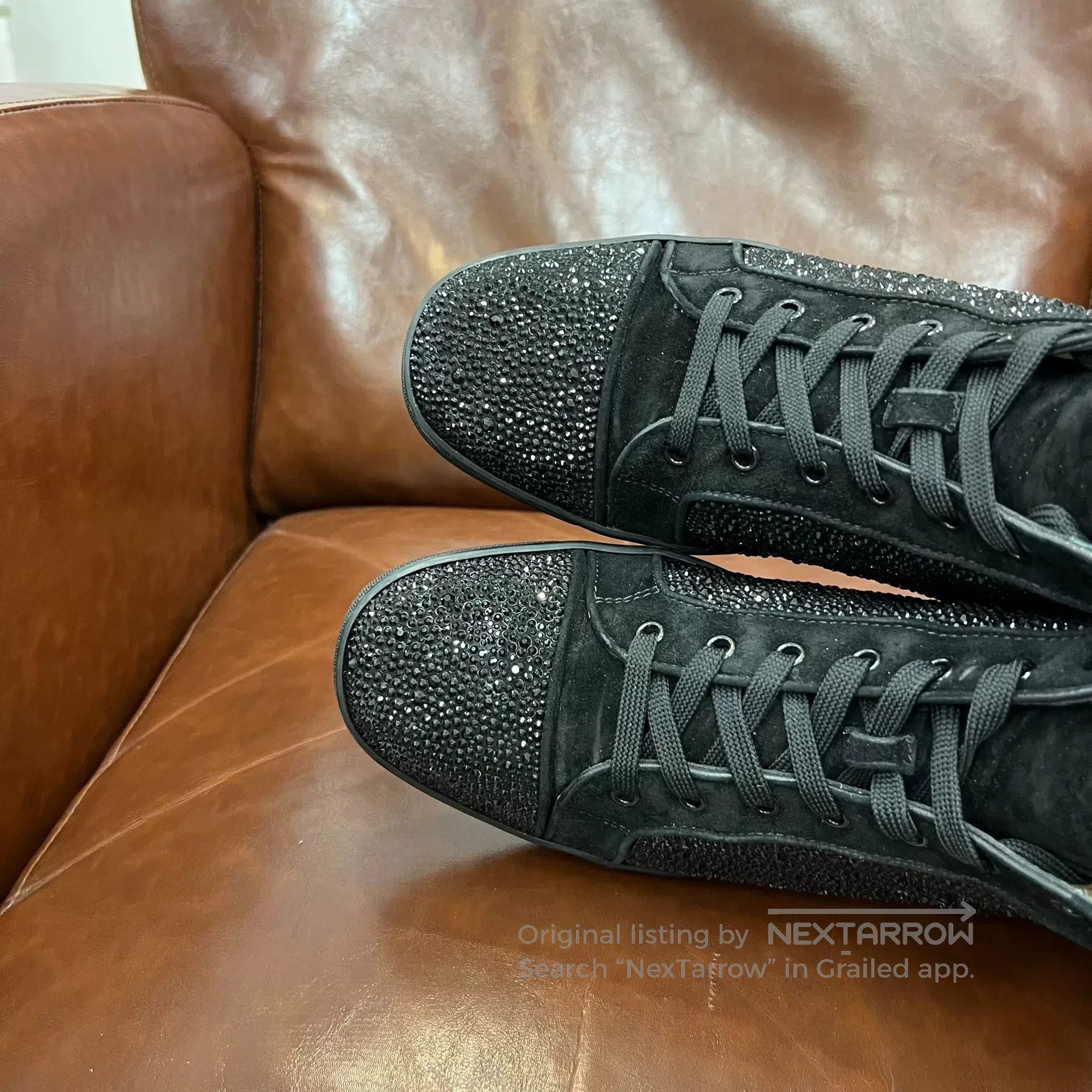 Christian Louboutin CL Black High. Size US 10 / EU 43 - 4 Thumbnail