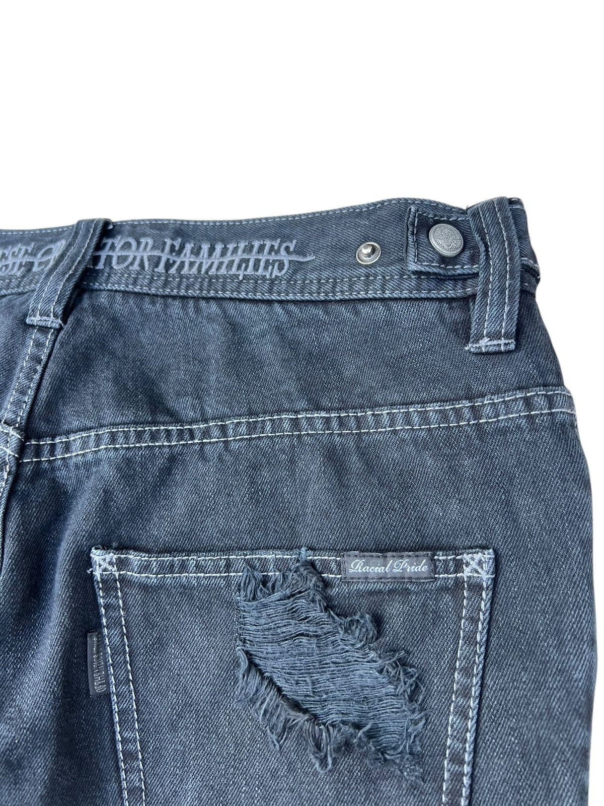 Shellac Of The Neige Style Japan Ripped Distress Denim Bootcut Jeans Size US 30 / EU 46 - 10 Thumbnail