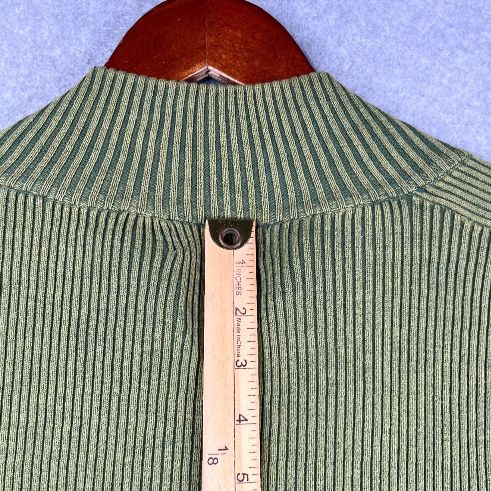 Levi's Levi's Sweater Mens 2XL Green 1/4 Zip Ribbed Stretch Pullover Crew Neck Size US XXL / EU 58 / 5 - 7 Thumbnail