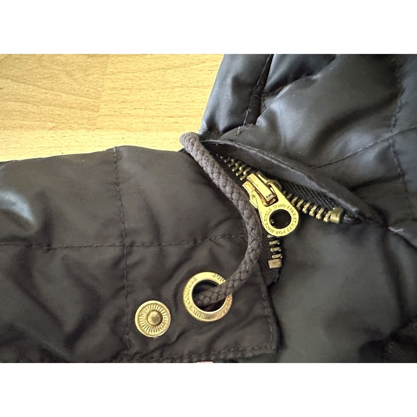 Juicy Couture VINTAGE Juicy Couture Puffer Coat Hooded Down Quilted Black Women Slim S Coat Modern Y2K Jacket Size S / US 4 / IT 40 - 7 Thumbnail