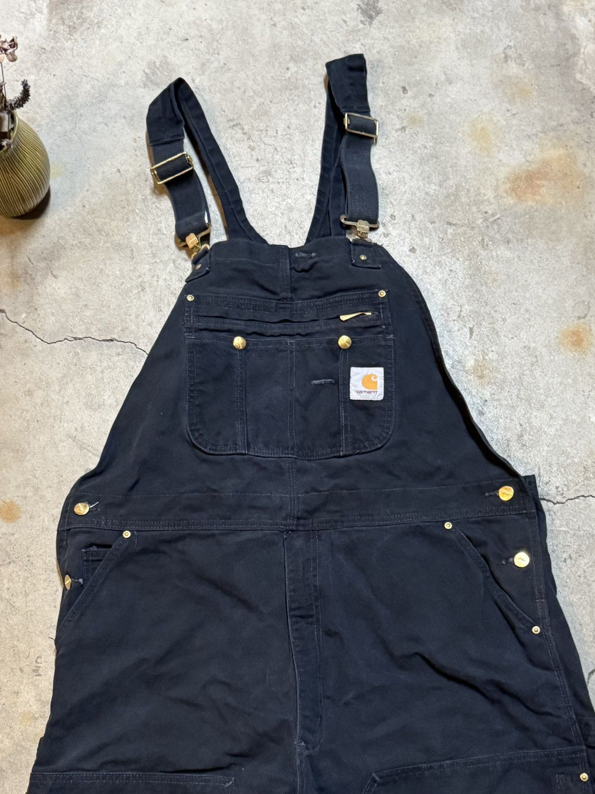 Carhartt Carhartt Double Knee Bib Overalls R37 Black Size 42 Workwear Size US 42 / EU 58 - 4 Thumbnail