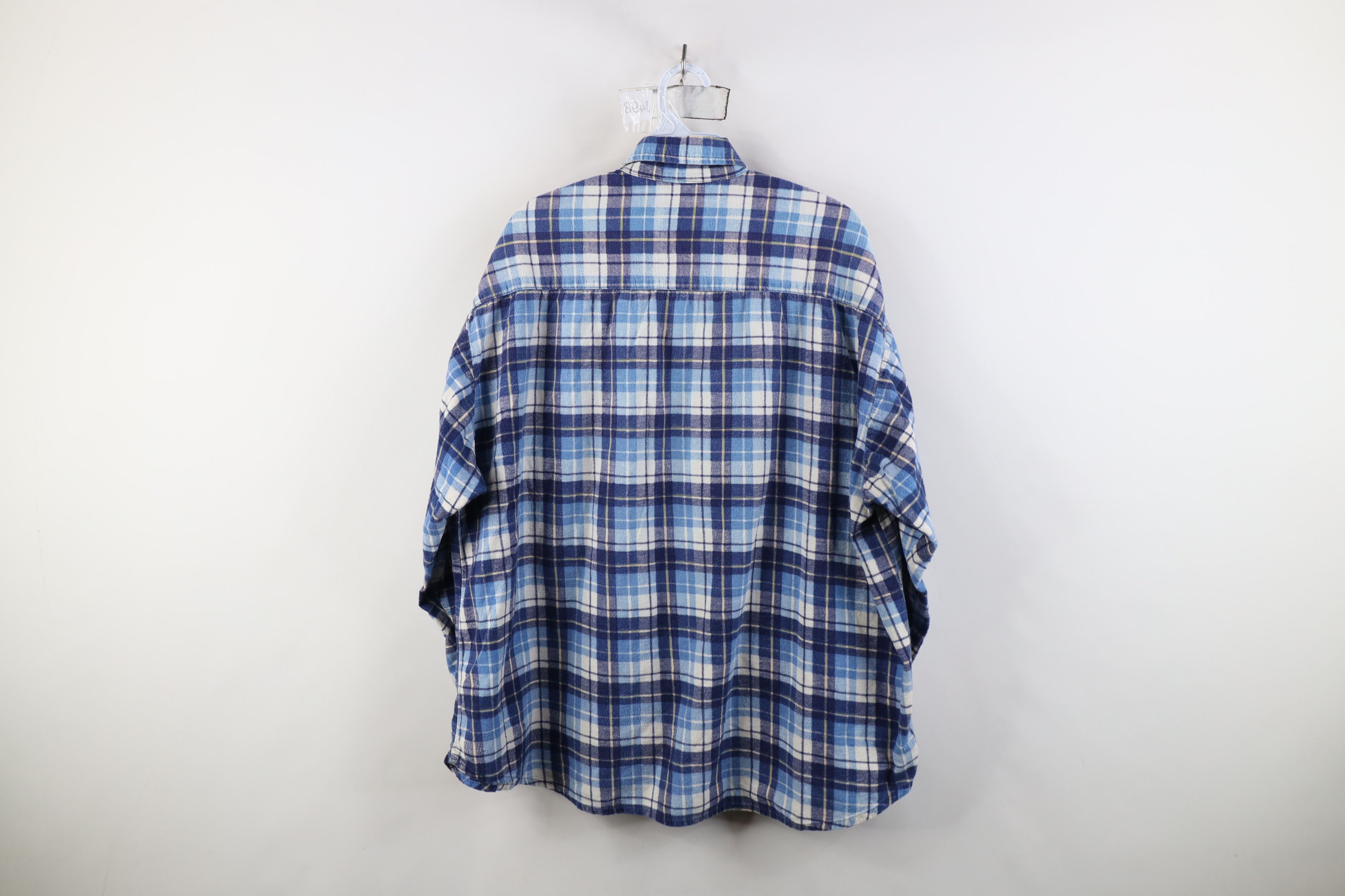 Vintage Vintage 90s Streetwear Baggy Flannel Button Down Shirt Plaid Size US XL / EU 56 / 4 - 8 Thumbnail
