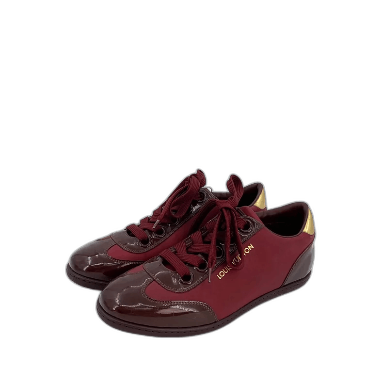 Louis Vuitton Louis Vuitton Red Leather Casual Sneakers Size US 5 / EU 37 - 1 Thumbnail