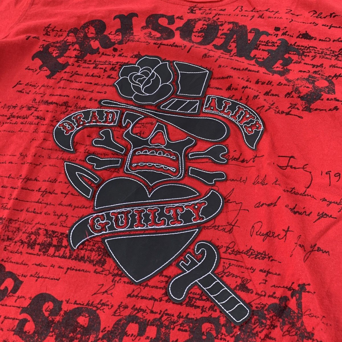 Japanese Brand In The Attic Prisoner of Society Punk LGB Hooded Tshirt Size US L / EU 52-54 / 3 - 4 Thumbnail