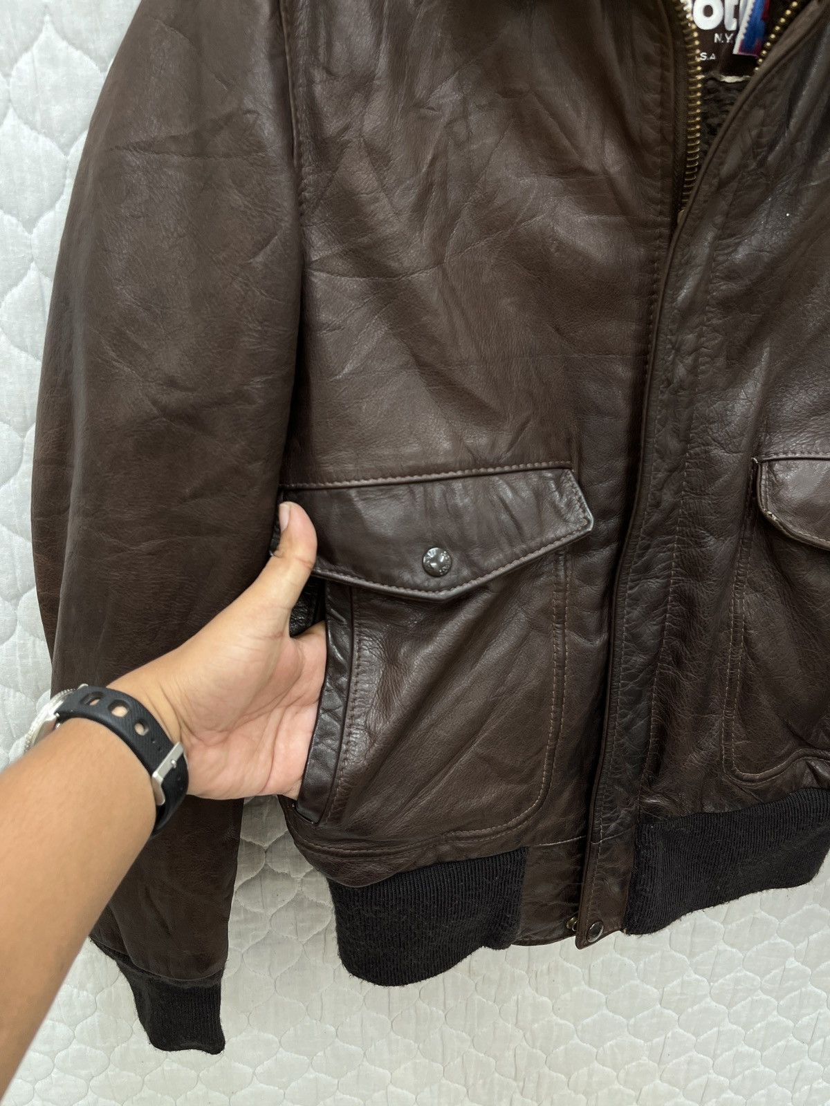 Schott 🔥🔥🔥STEALS VTG SCHOTT A2 LEATHER JACKET Size US S / EU 44-46 / 1 - 17 Thumbnail