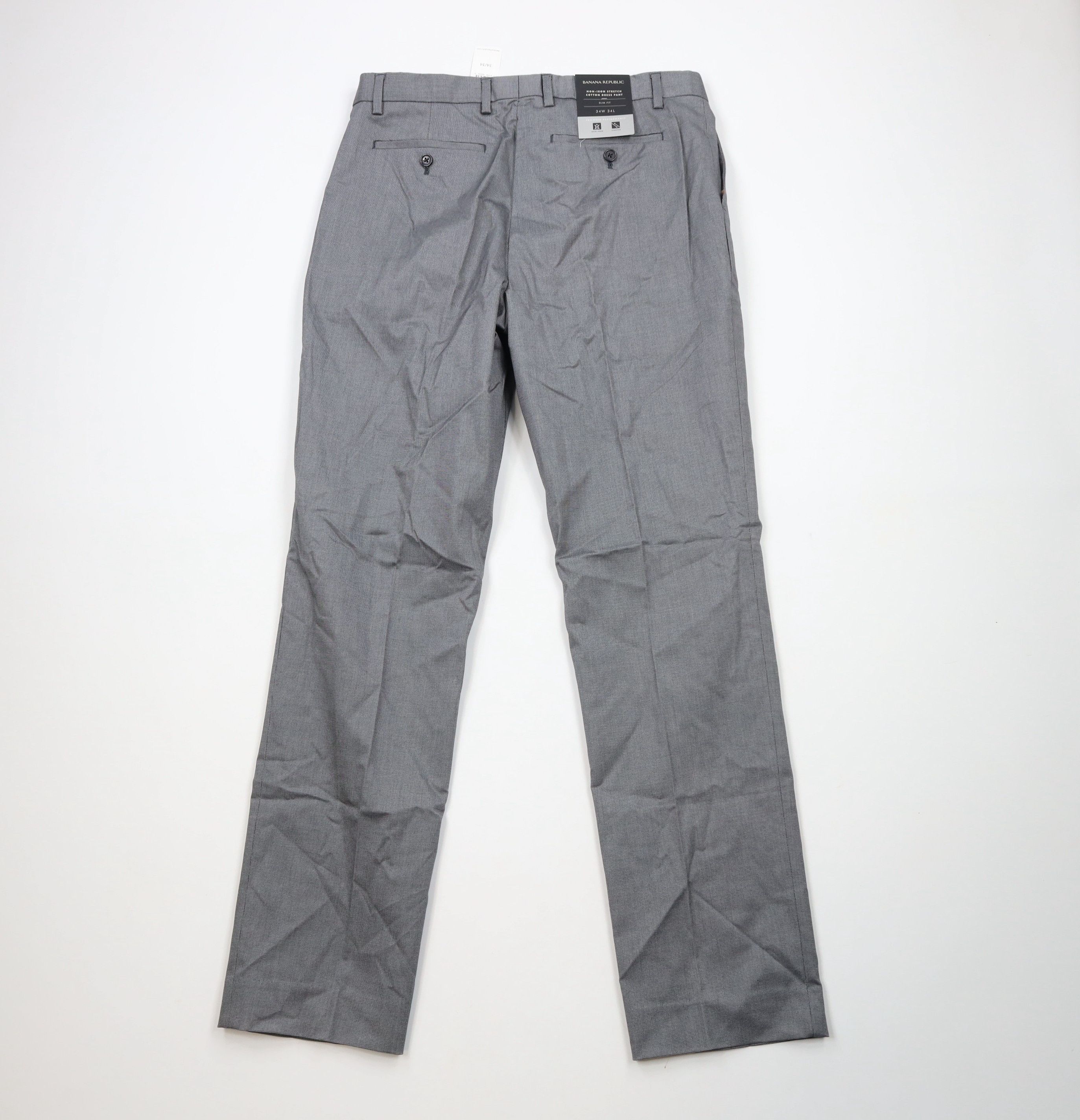 Banana Republic × Vintage New Banana Republic Fit Non Iron Stretch Cotton Dress Pants Size US 34 / EU 50 - 10 Thumbnail