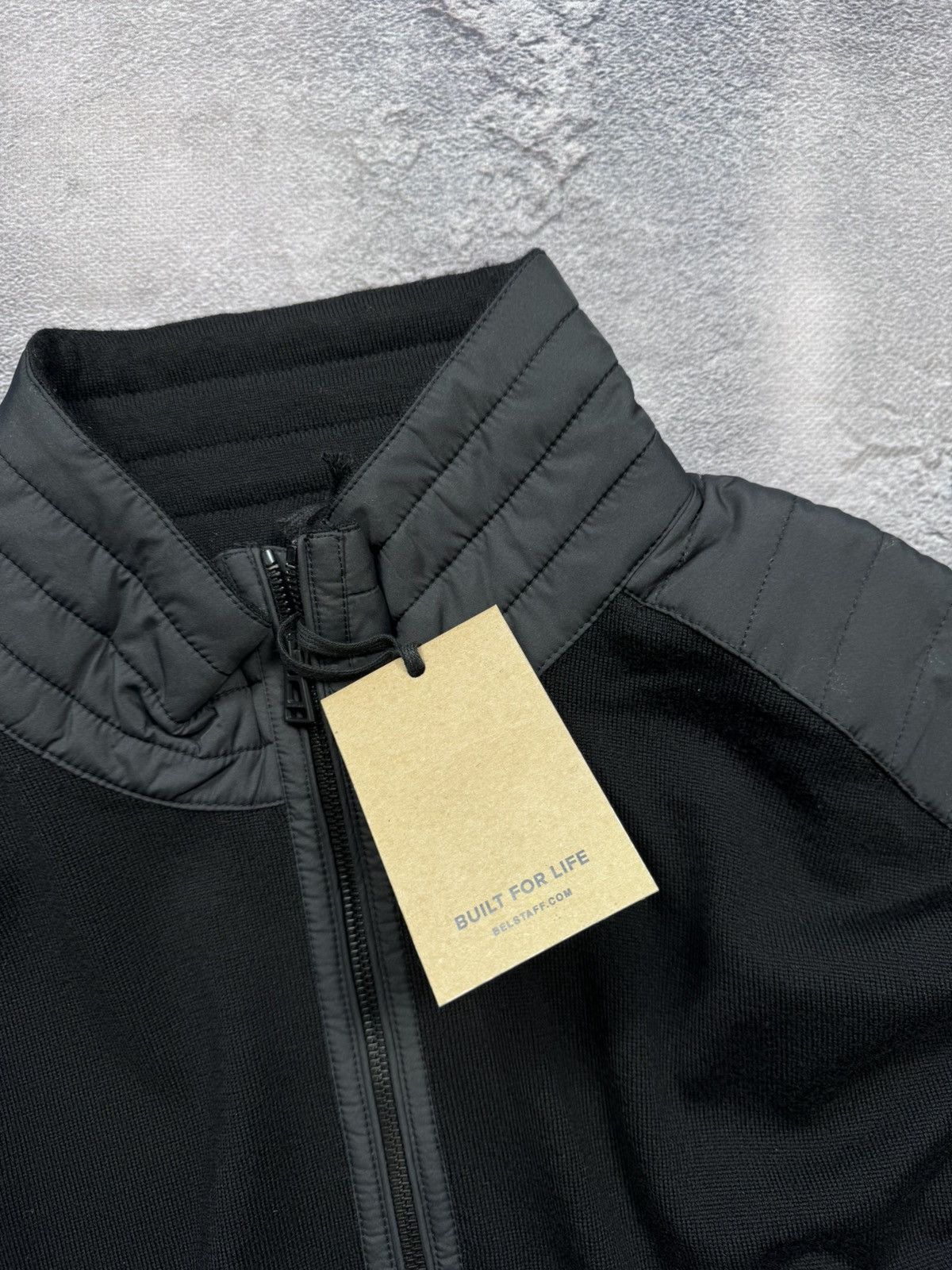 Belstaff Belstaff Quarter-Zip Hybrid Knit Pullover Size US XXL / EU 58 / 5 - 8 Thumbnail