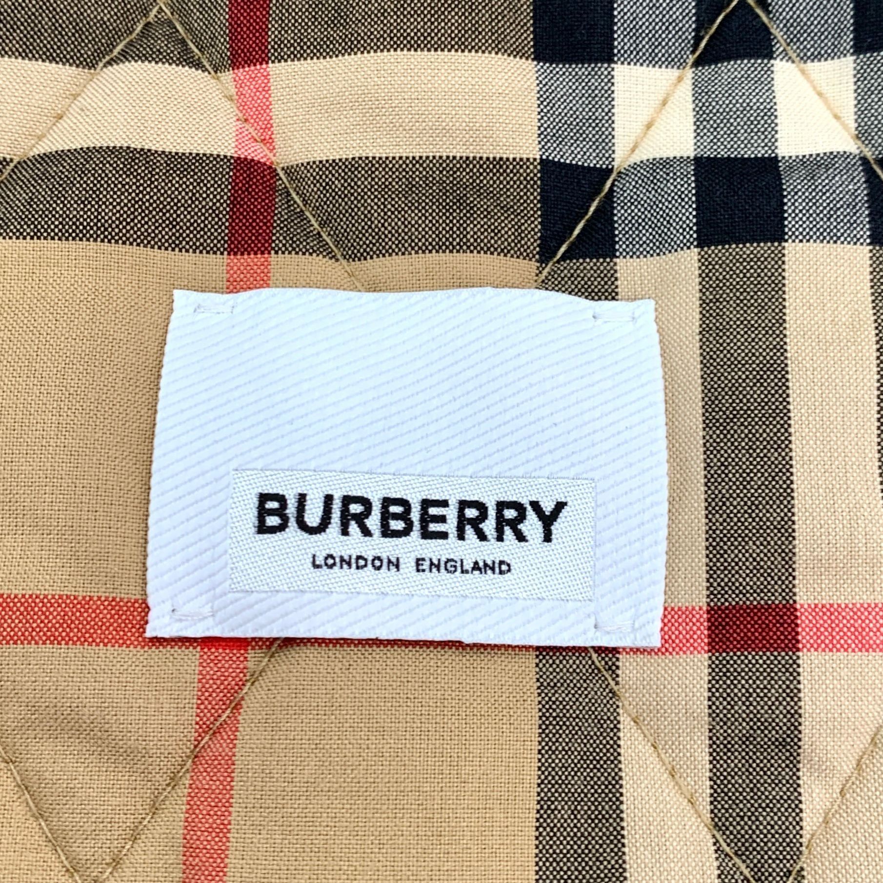 Burberry Burberry Brown Diamond Check Collar Single-Breasted Cotton C Size XXS / US 00 / IT 34 - 2 Thumbnail